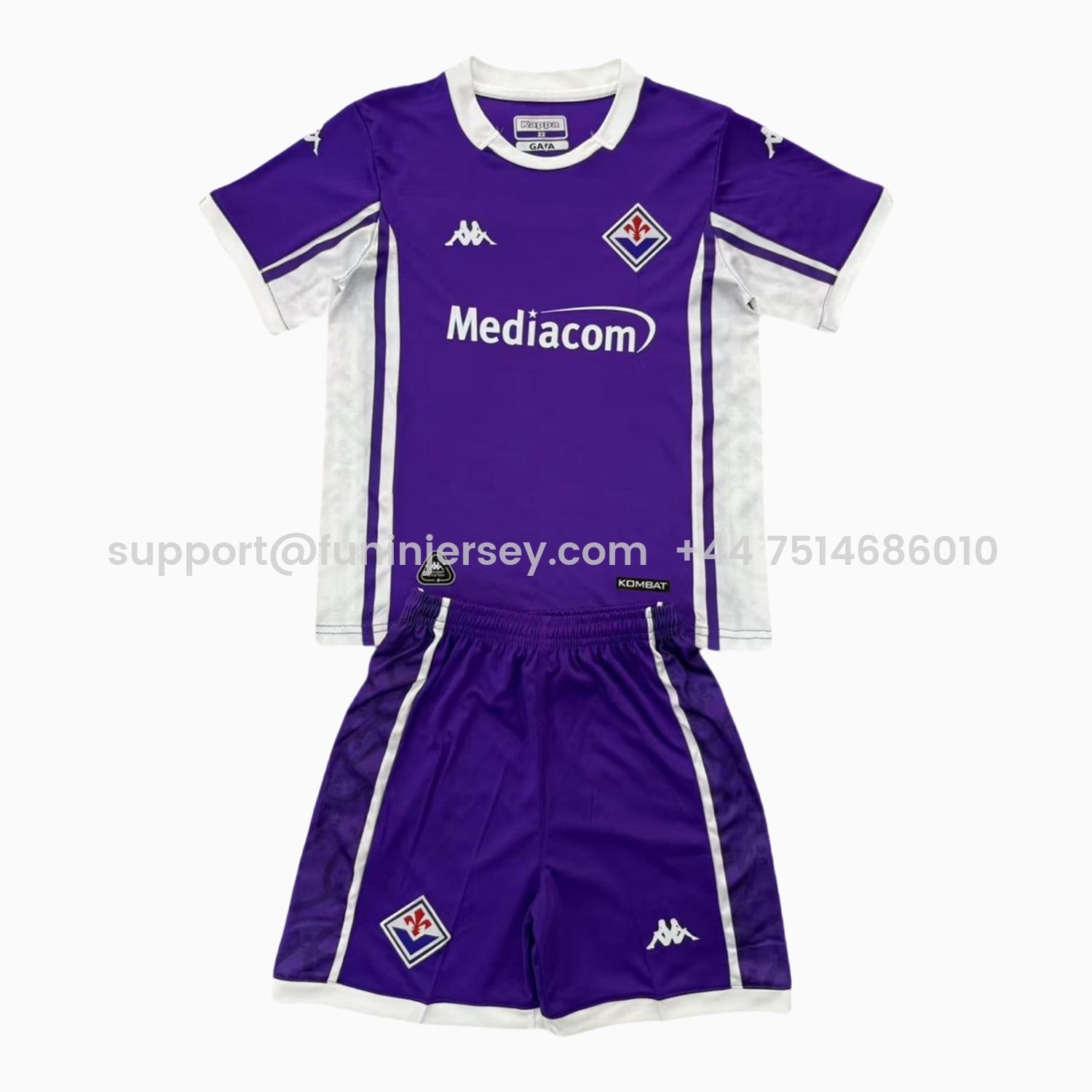 Funinjersey-Fiorentina 25-26 Home Men's Adult Jersey Set - Fans Version