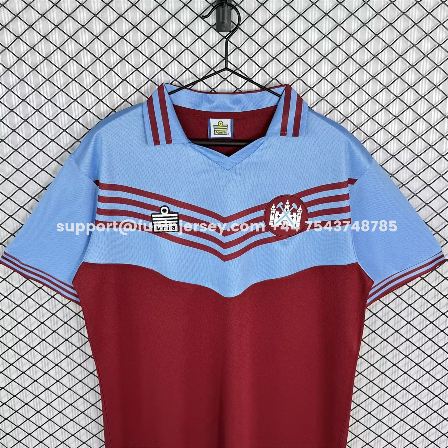 Funinjersey-Retro West Ham United 1976-80 Home Jersey