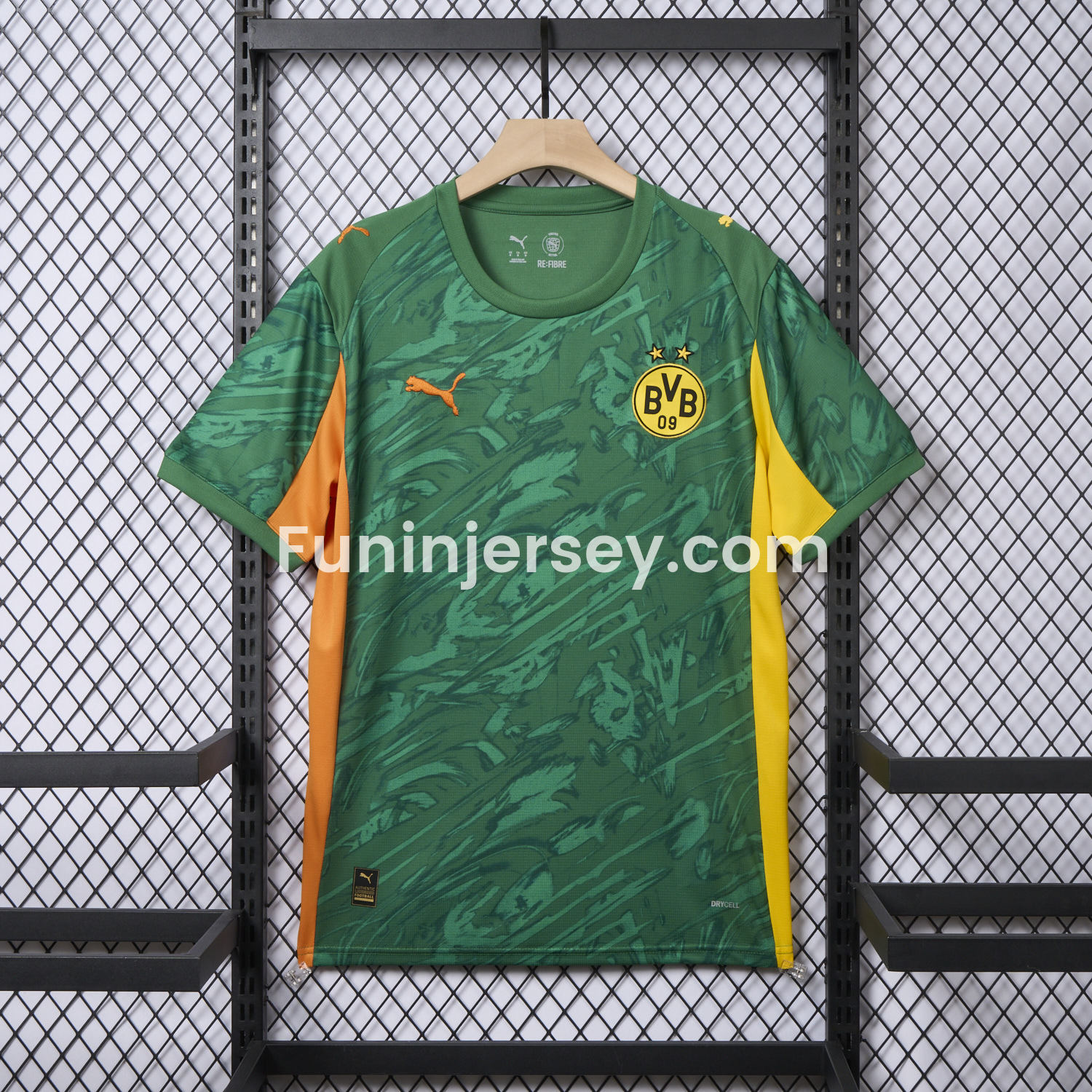 Funinjersey-Dortmund 25-26 Green Goalkeeper Unsponsored Jersey - Fans Version