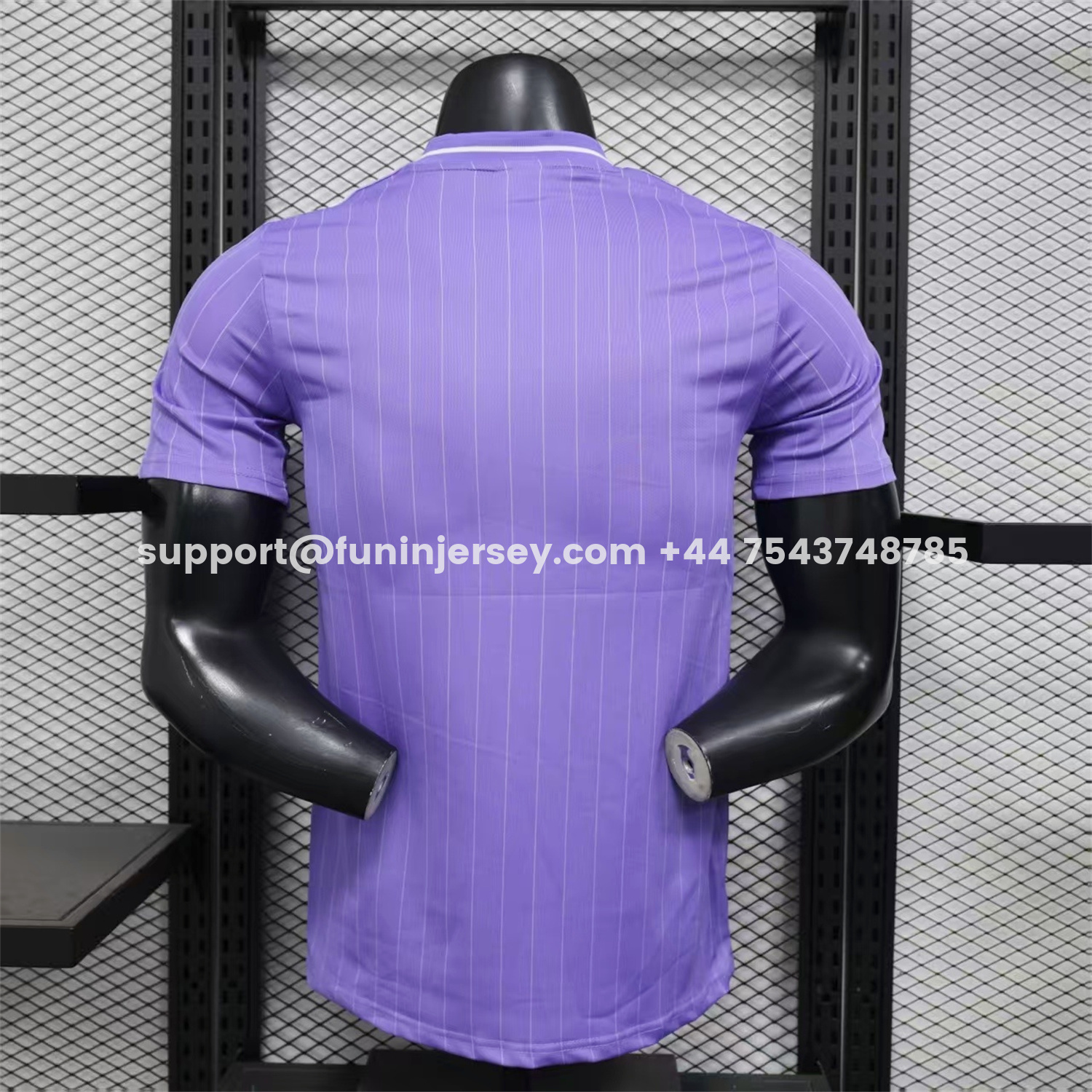 Funinjersey-Real Madrid 25-26 Icon Range Trefoil Light Purple Travel Jersey - Player Version