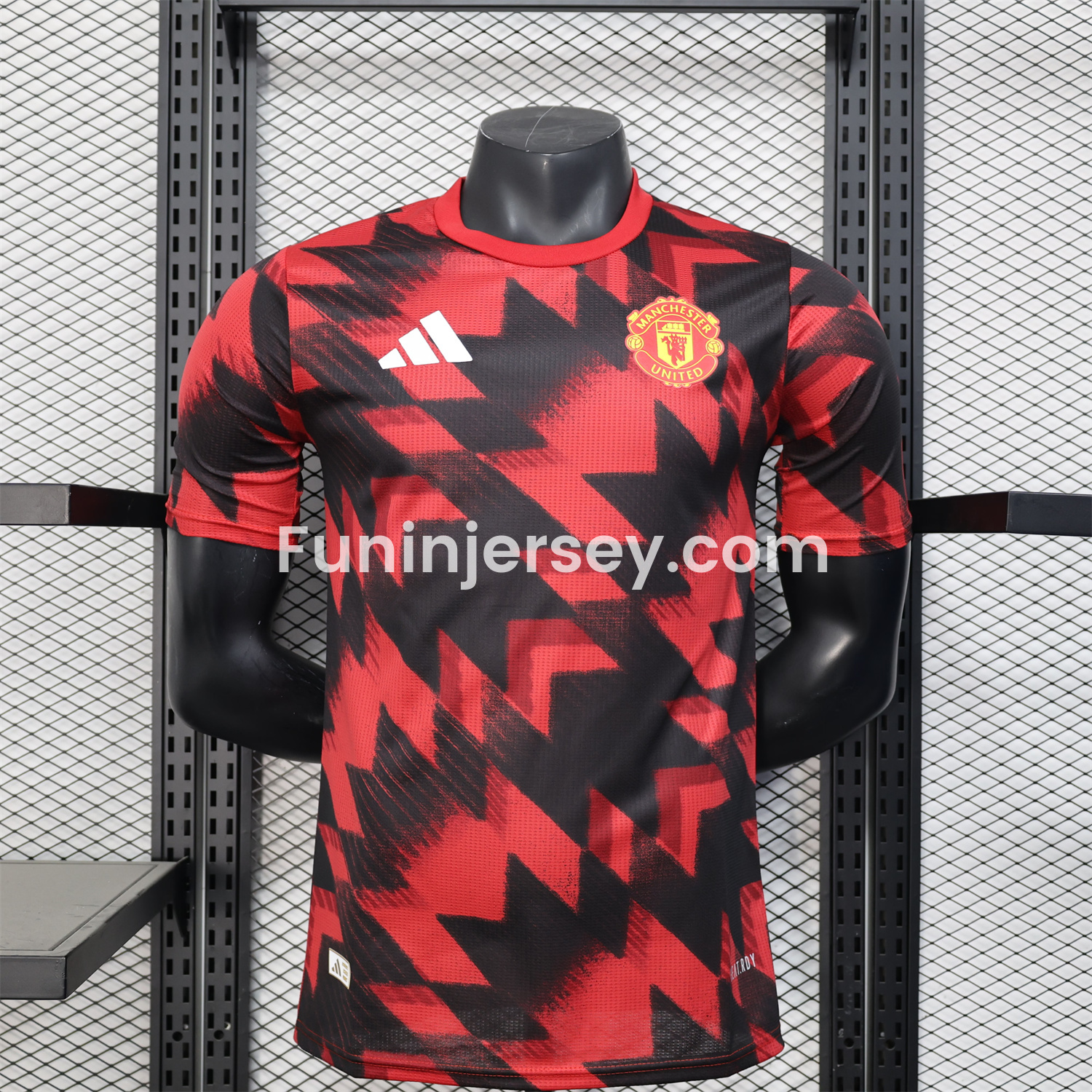 Funinjersey-Manchester United 25-26 Red Pre-match Training Jersey - Player Version