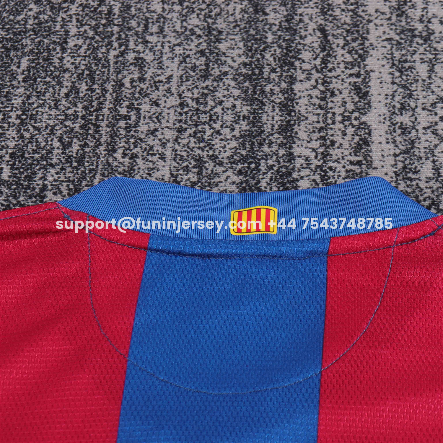 Funinjersey-Retro Barcelona 2007-08 Home Kids Kit