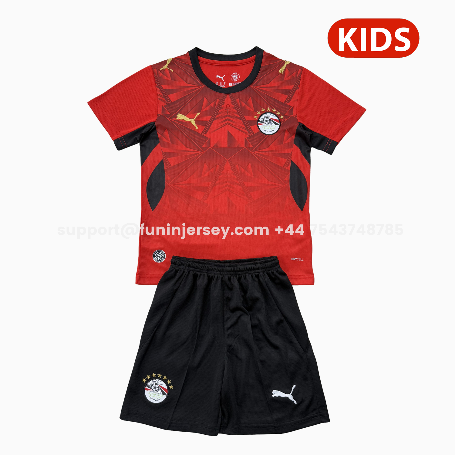 Funinjersey-Egypt 2026 Home Kids Kit
