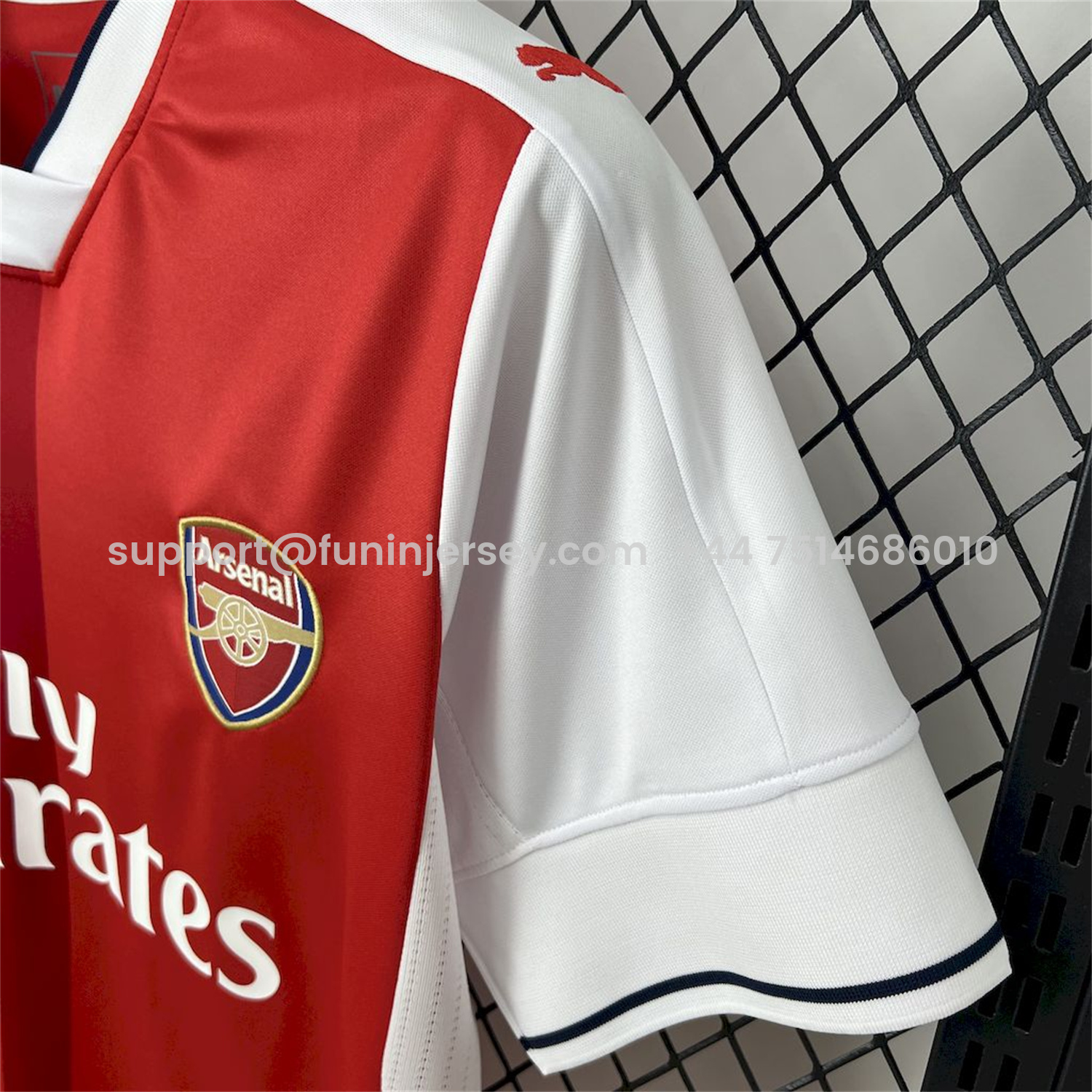 Funinjersey-Retro Arsenal 2016-17 Home Jersey