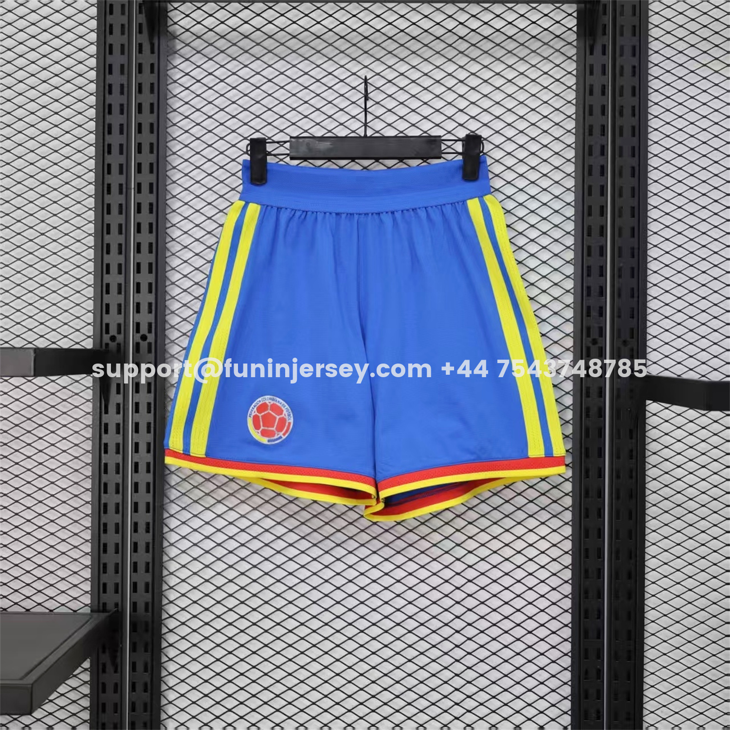 Funinjersey-Colombia 2026 Blue Shorts - Player Version