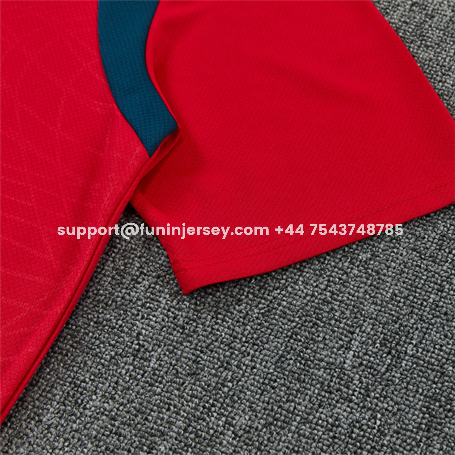 Funinjersey-Portugal 2026 Kids Short-Sleeve Training Set - Colors Top & Dark Blue With Red Stripe Pants