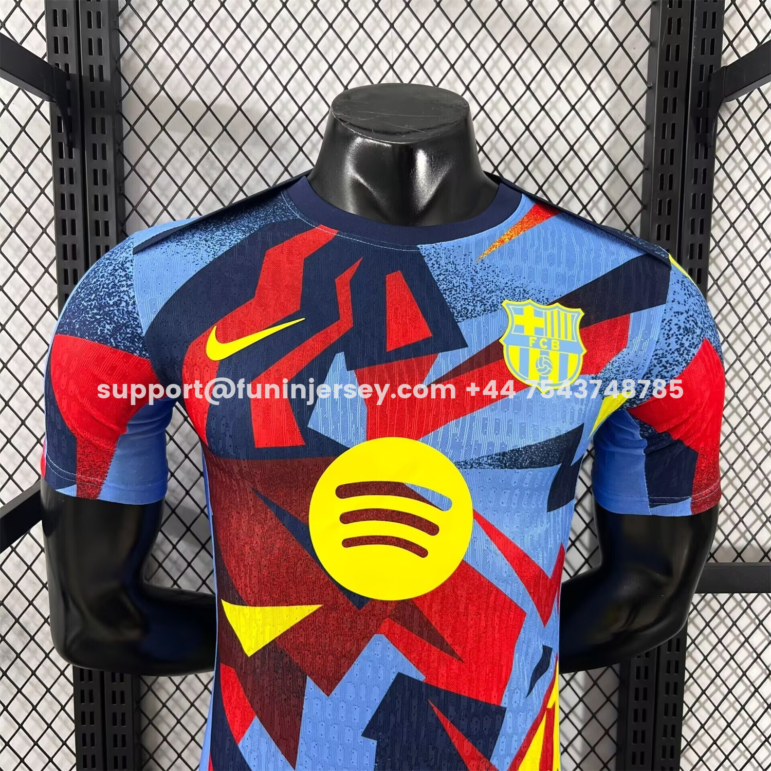 Funinjersey-Barcelona 25-26 Mottled Colors Pre-Match Jersey - Player Version