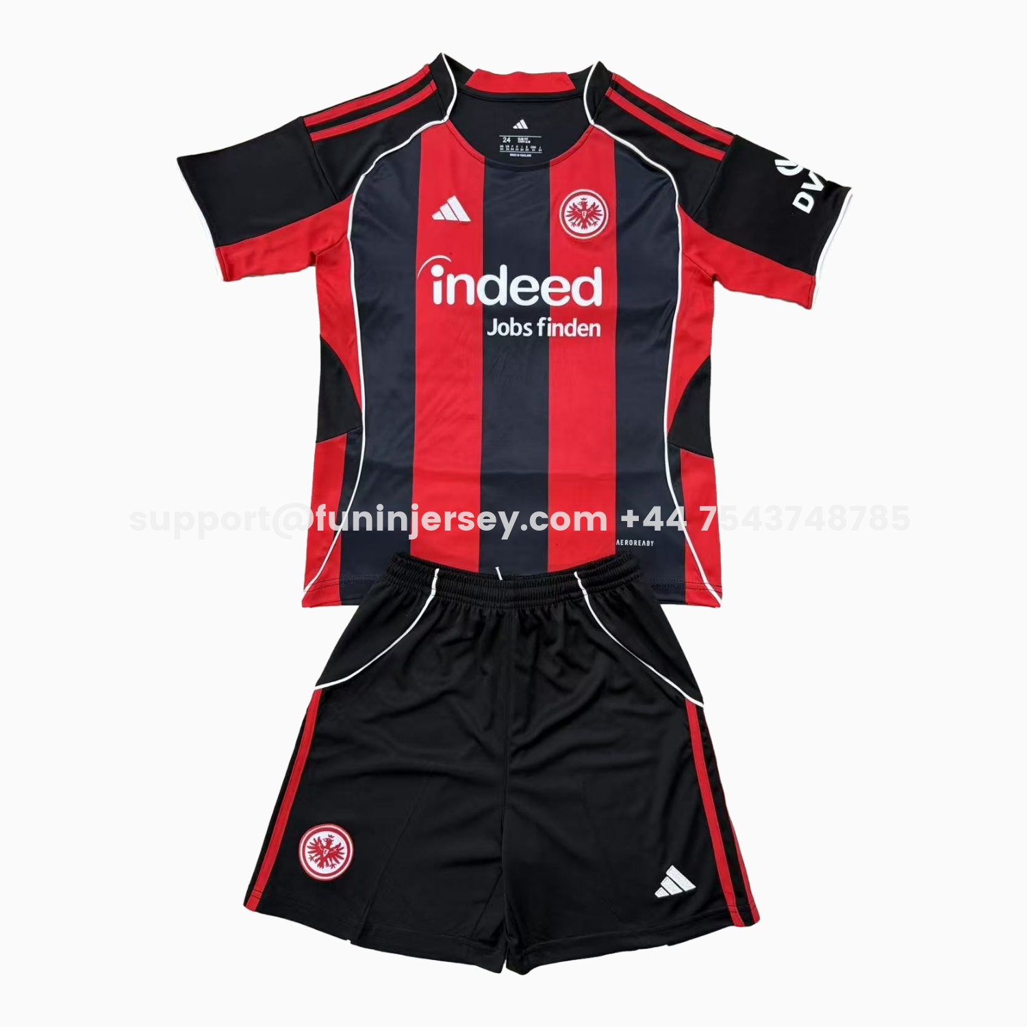 Funinjersey-Frankfurt 25-26 Home Men's Adult Jersey Set - Fans Version