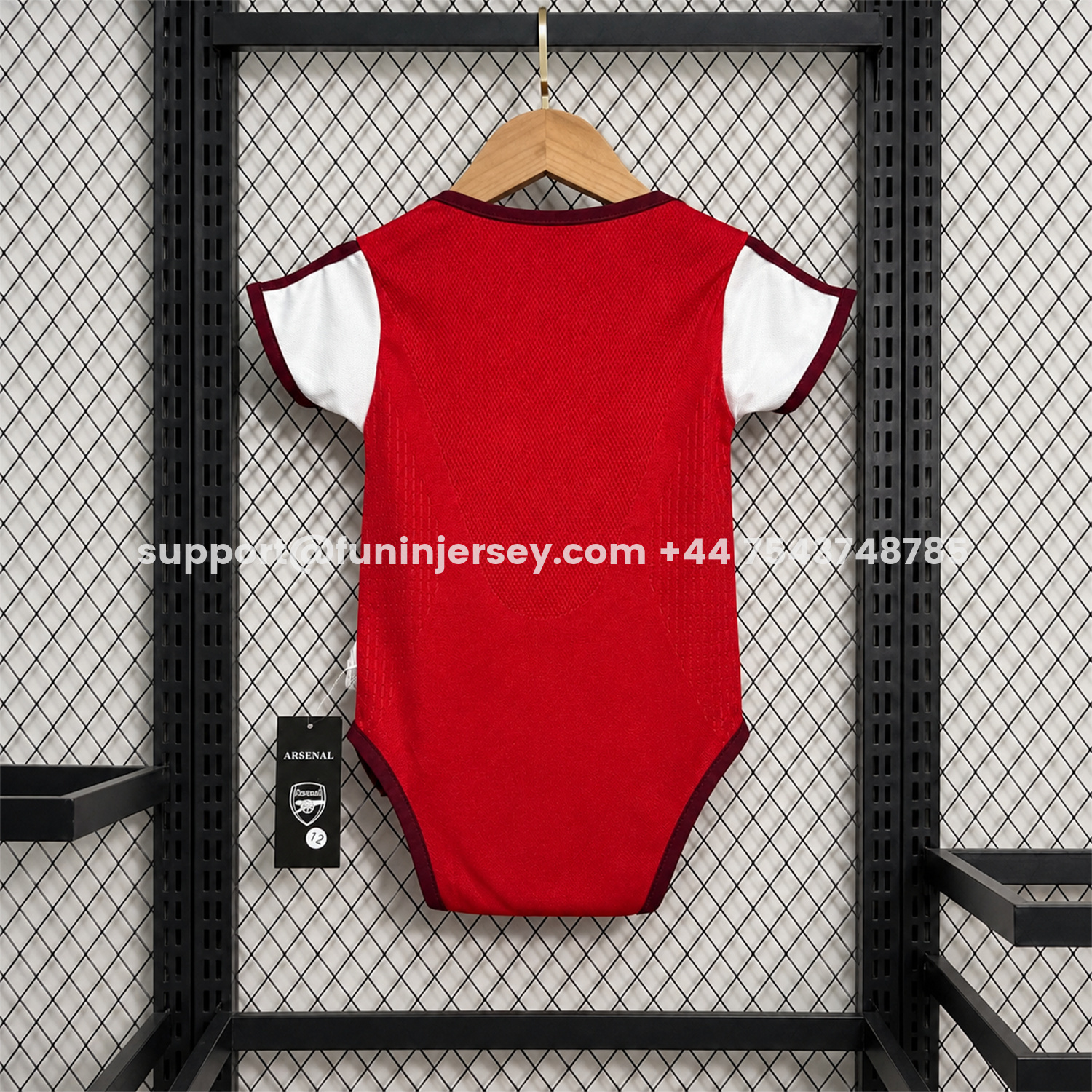 Funinjersey-Arsenal 26-27 Home Baby Crawling Suit