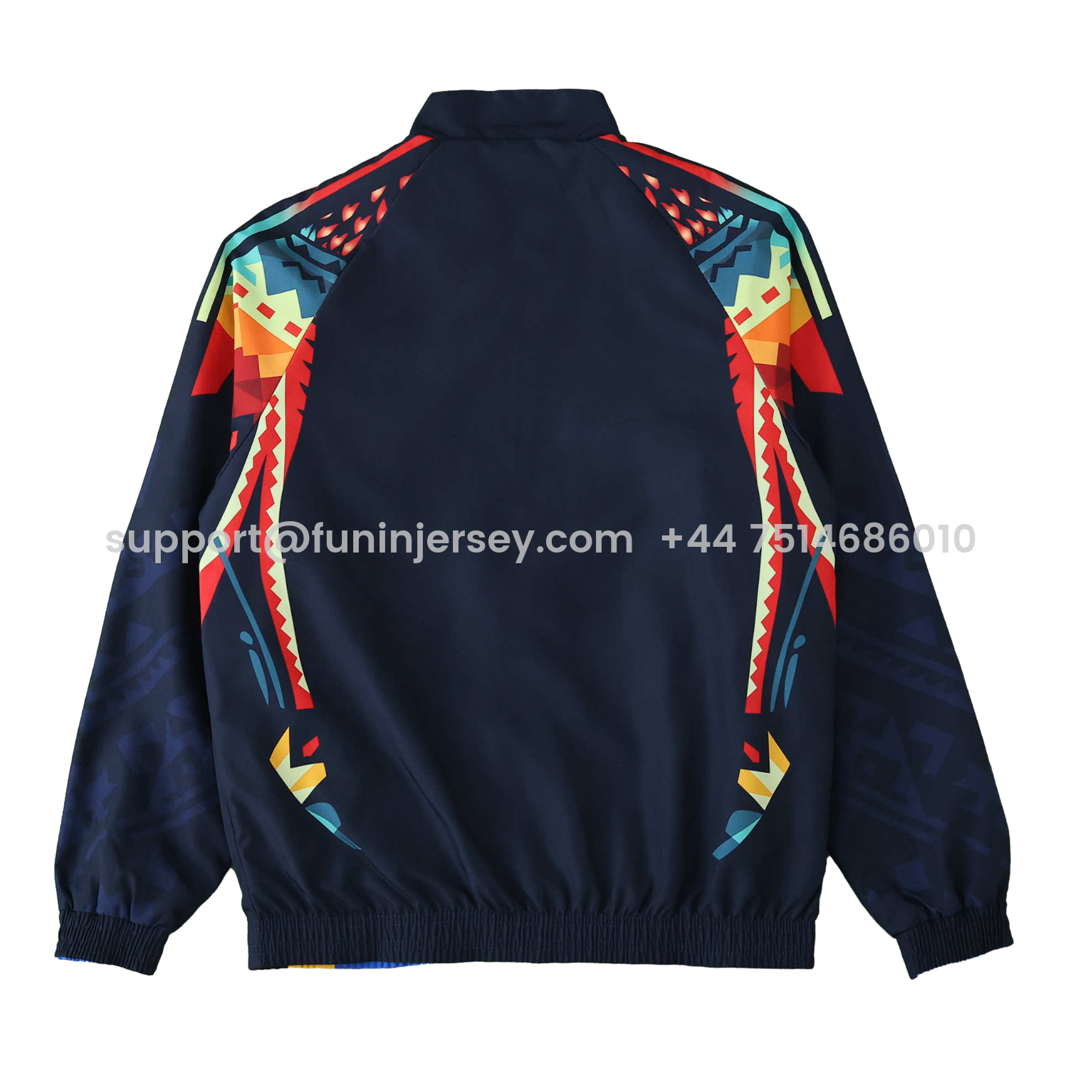 Funinjersey-Club América 25-26 Throwback Double Sided Reversible Windbreaker - Blue & Black