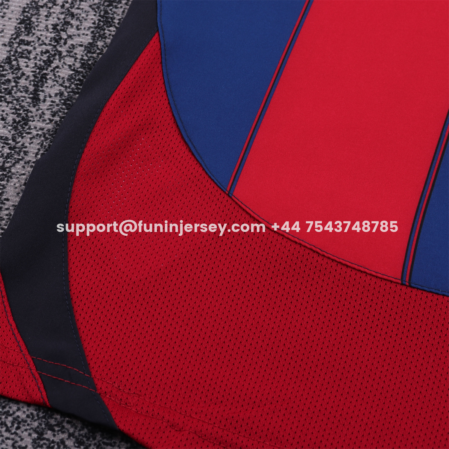 Funinjersey-Retro Barcelona 2003-04 Home Kids Kit