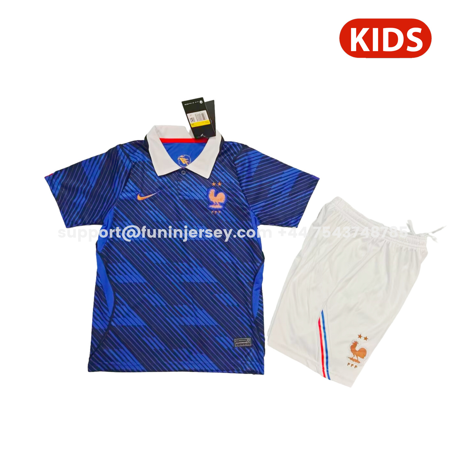 Funinjersey-France 2026 Home Kids Kit