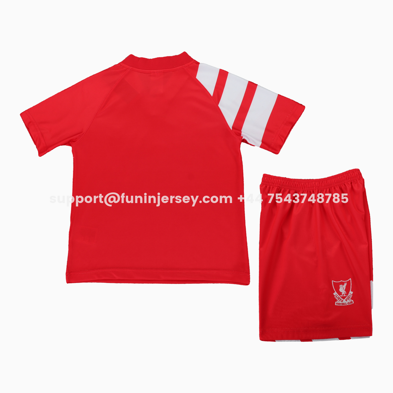 Funinjersey-Retro Liver.pool 1991-92 Home Kids Kit