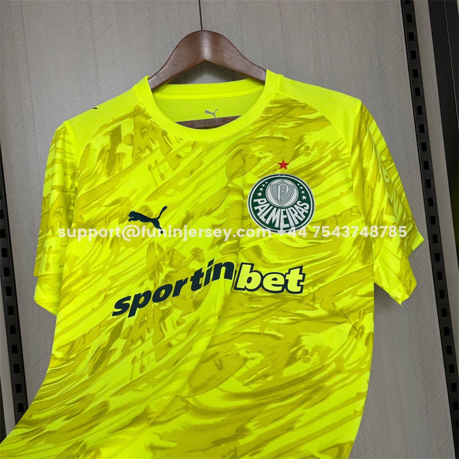 Funinjersey-Palmeiras 26-27 Yellow Goalkeeper Jersey - Fans Version