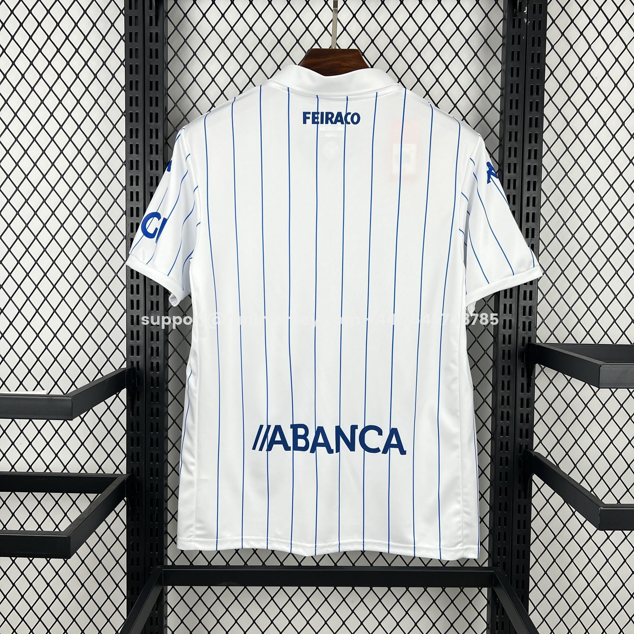 Funinjersey-Deportivo de La Coruña 25-26 Retro Style White Polo Jersey - Fans Version