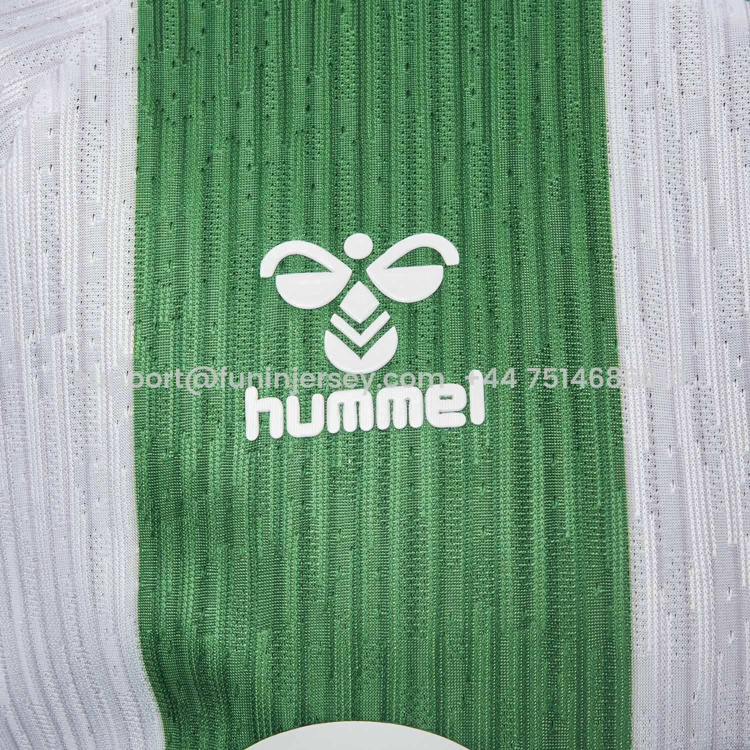 Funinjersey-Real Betis 25-26 Home Stripes Jersey - Player Version