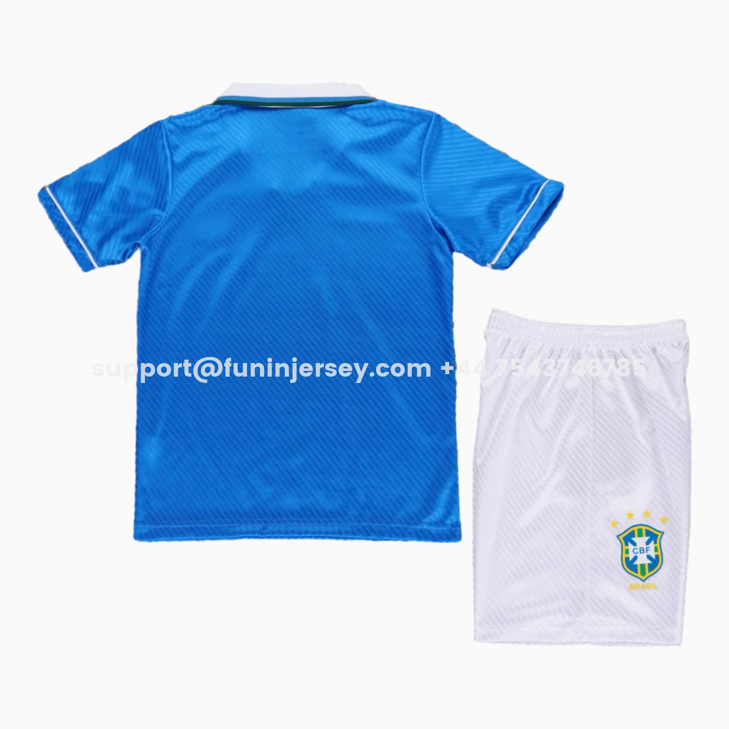 Funinjersey-Retro Brazil 1996 Away Kids Kit