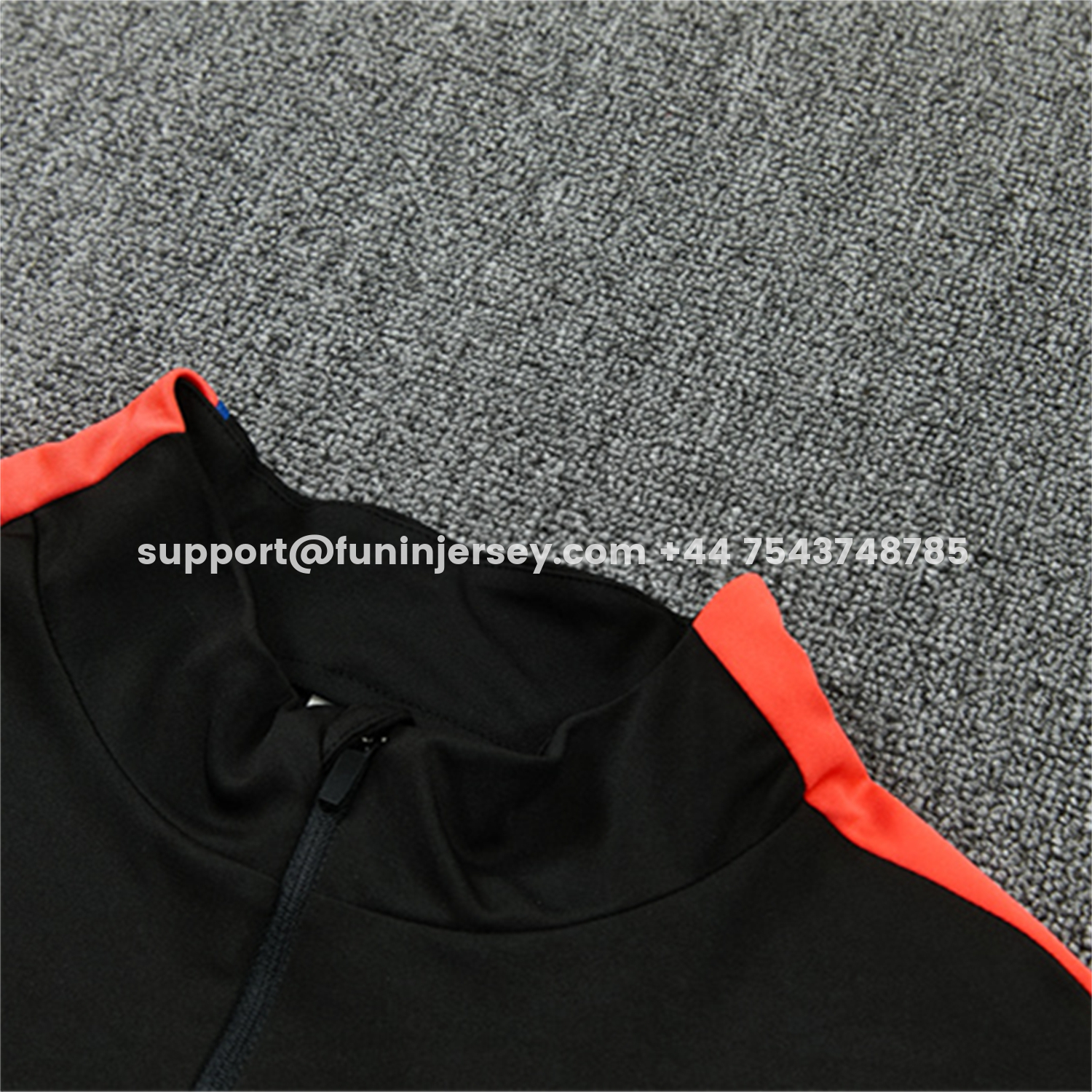 Funinjersey-Paris Saint-Germain 26-27 Long Sleeves Training Set - Black With Pink Top & Pants