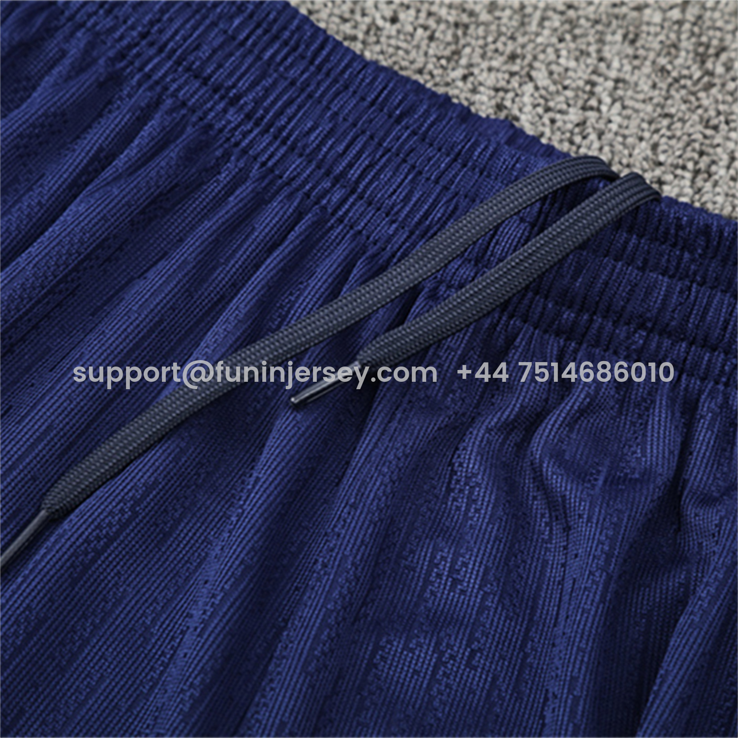 Funinjersey-Barcelona 25-26 Long Sleeve Training Set - Royal Blue Top Yellow Sponsor & Royal Blue Pants