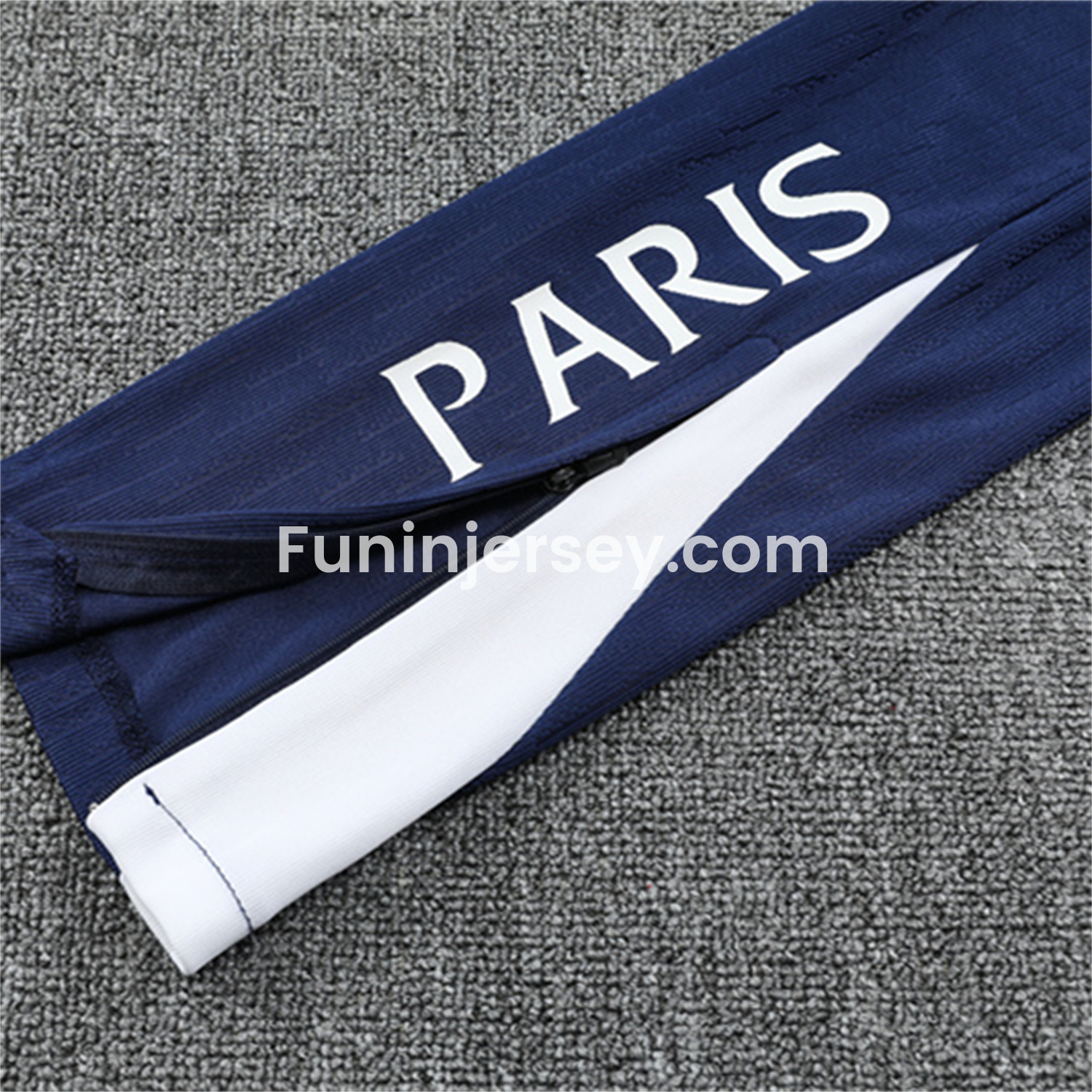 Funinjersey-Paris Saint-Germain PSG 25-26 Kid Long Sleeves Training Set - Royal Blue Top & Royal Blue Pants
