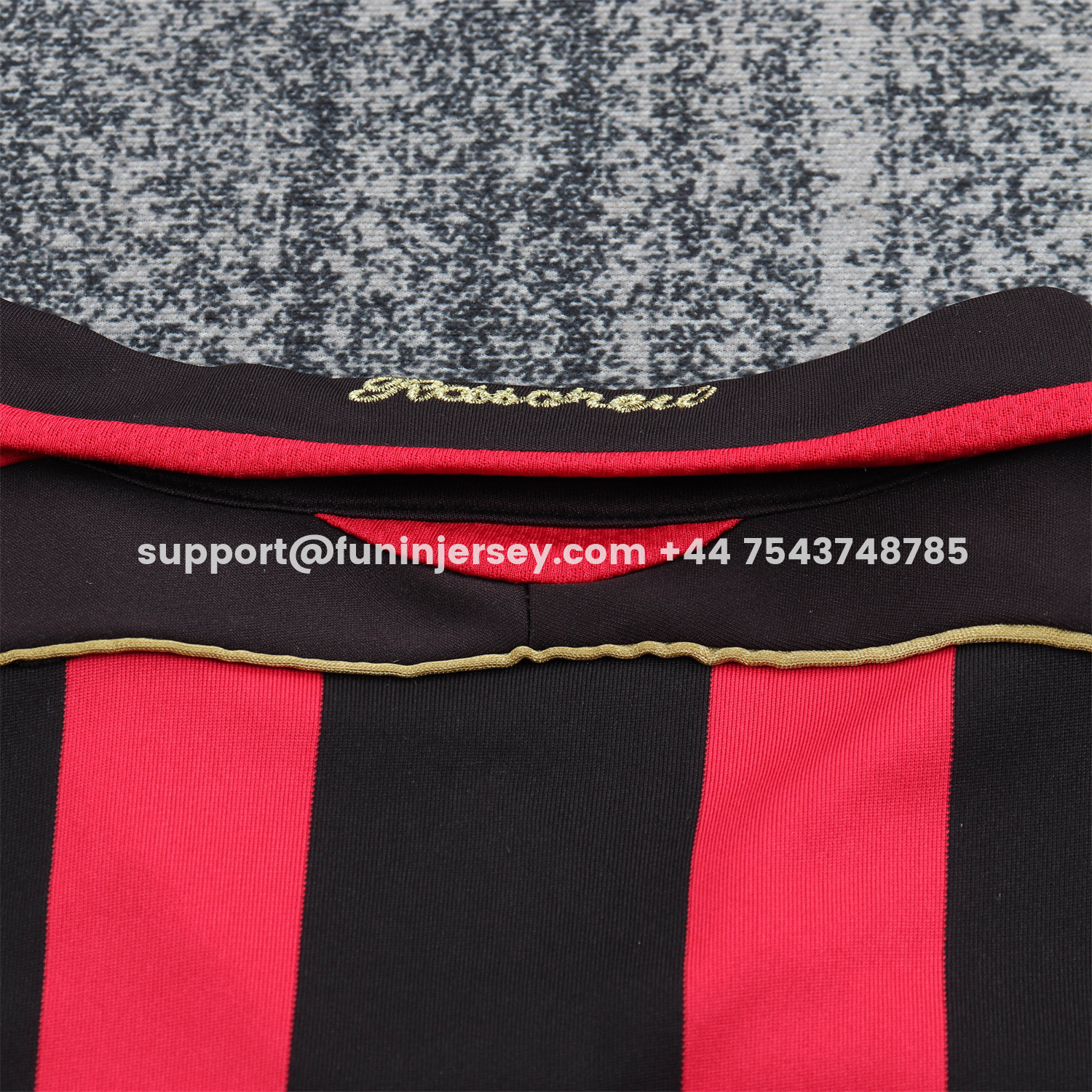Funinjersey-Retro AC Milan 2006-07 Home Long Sleeves Kids Kit