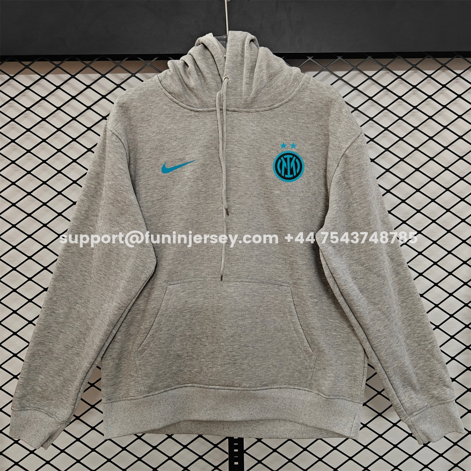 Funinjersey-Inter Milan 25-26 Third Blue Icon Unisex Pullover Hoodie
