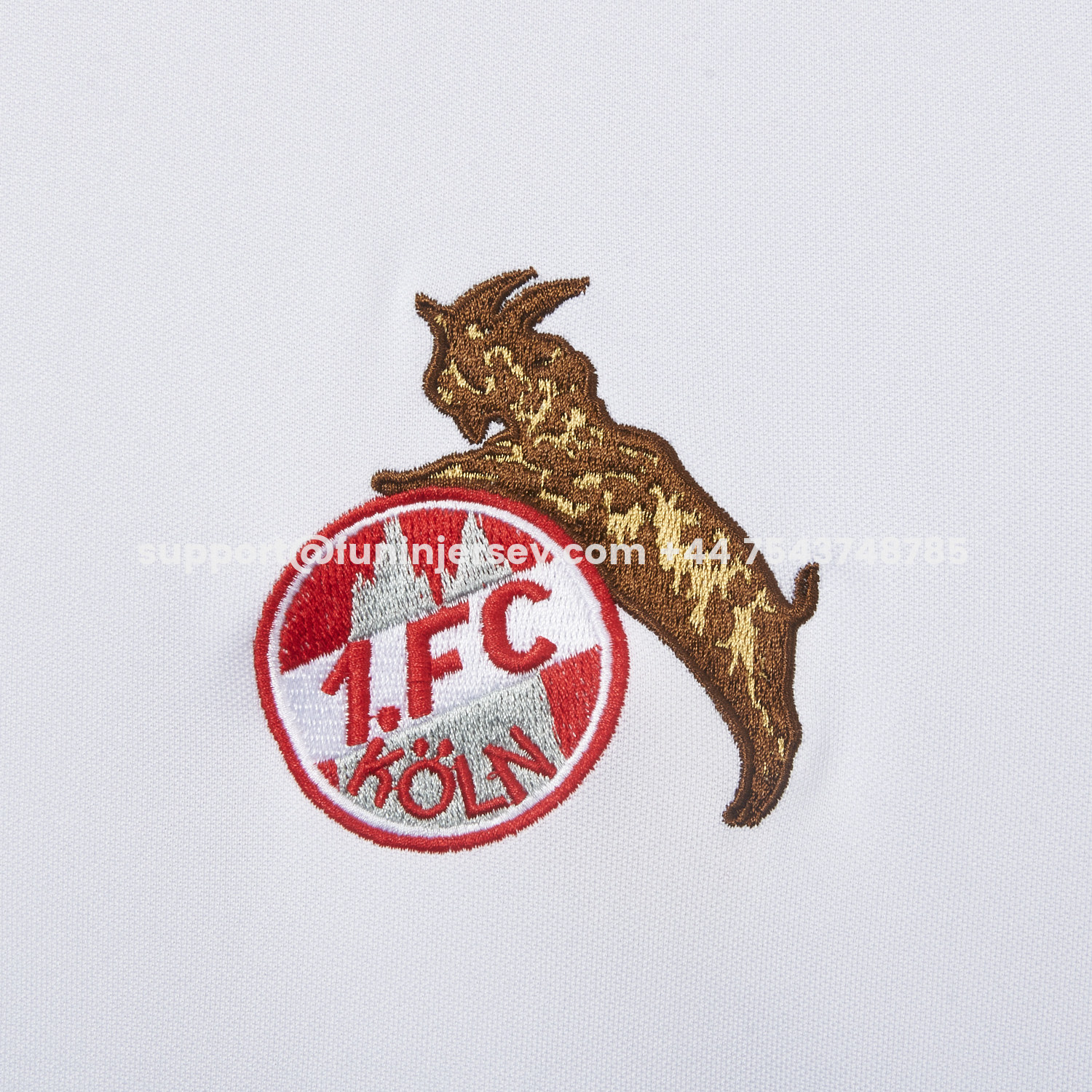 Funinjersey-Retro 1. FC Köln 1976-77 Away White Jersey