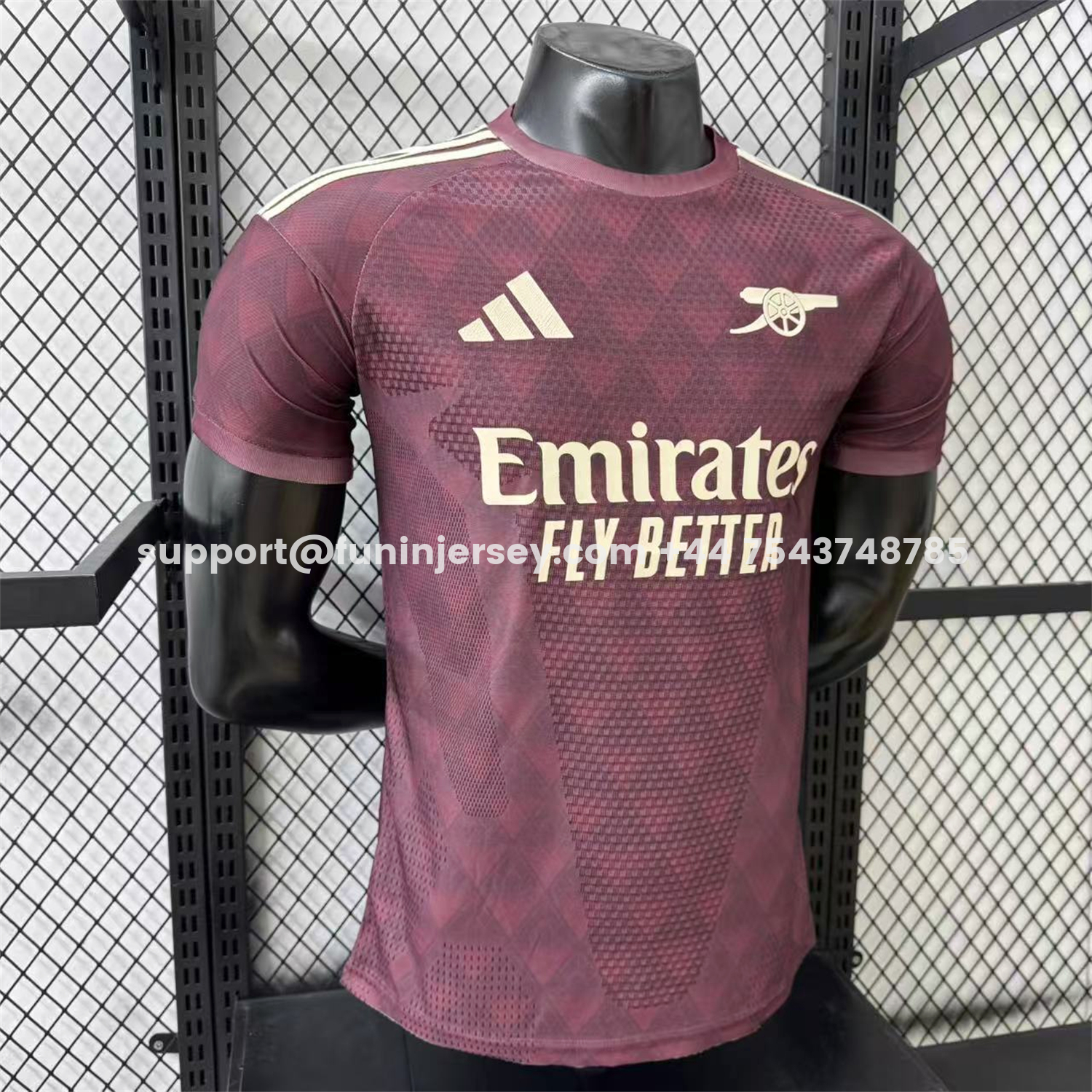 Funinjersey-Arsenal 26-27 Yellow Sponsors Wine Red Special Jersey - Player Version