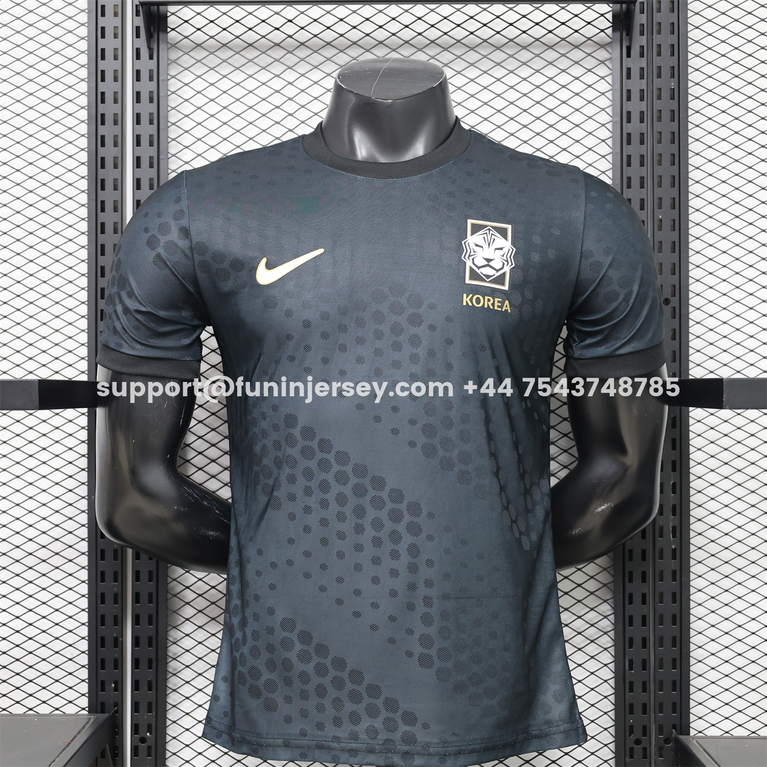 Funinjersey-South Korea 26-27 Casual Style Black Jersey - Player Version