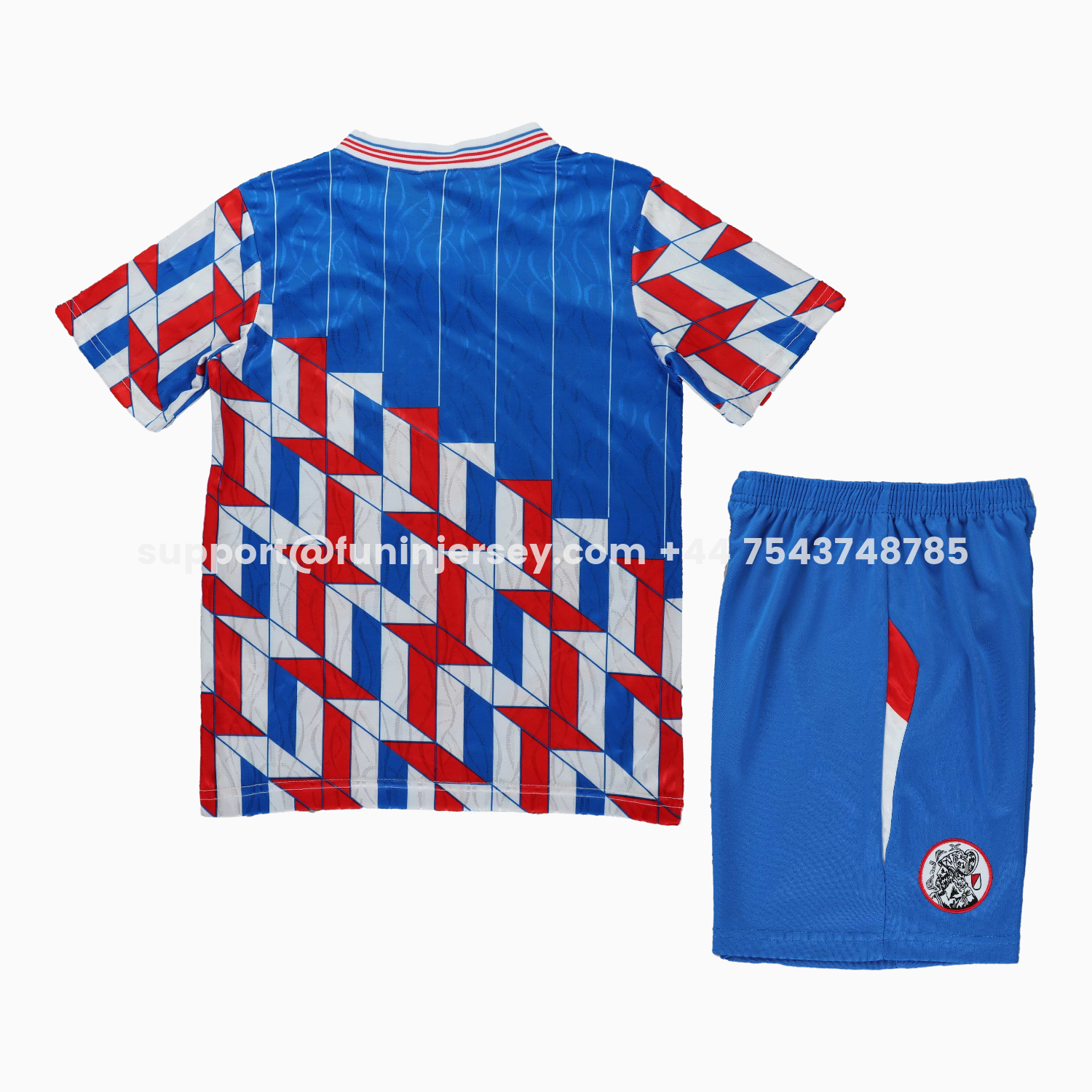 Funinjersey-Retro Ajax 1989-90 Away Kids Kit
