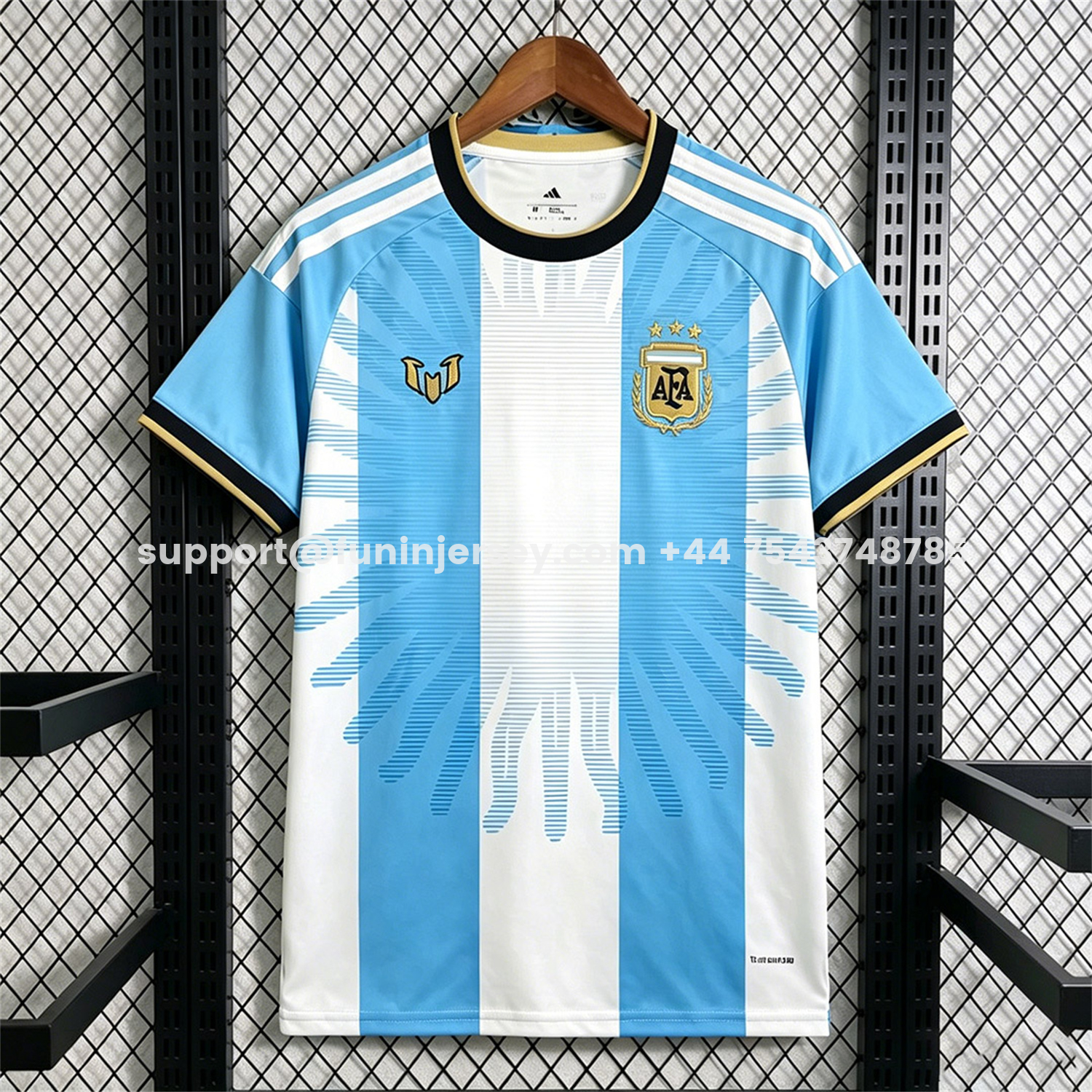 Funinjersey-Argentina 2026 Blue White Vertical Stripes Special Jersey - Fans Version