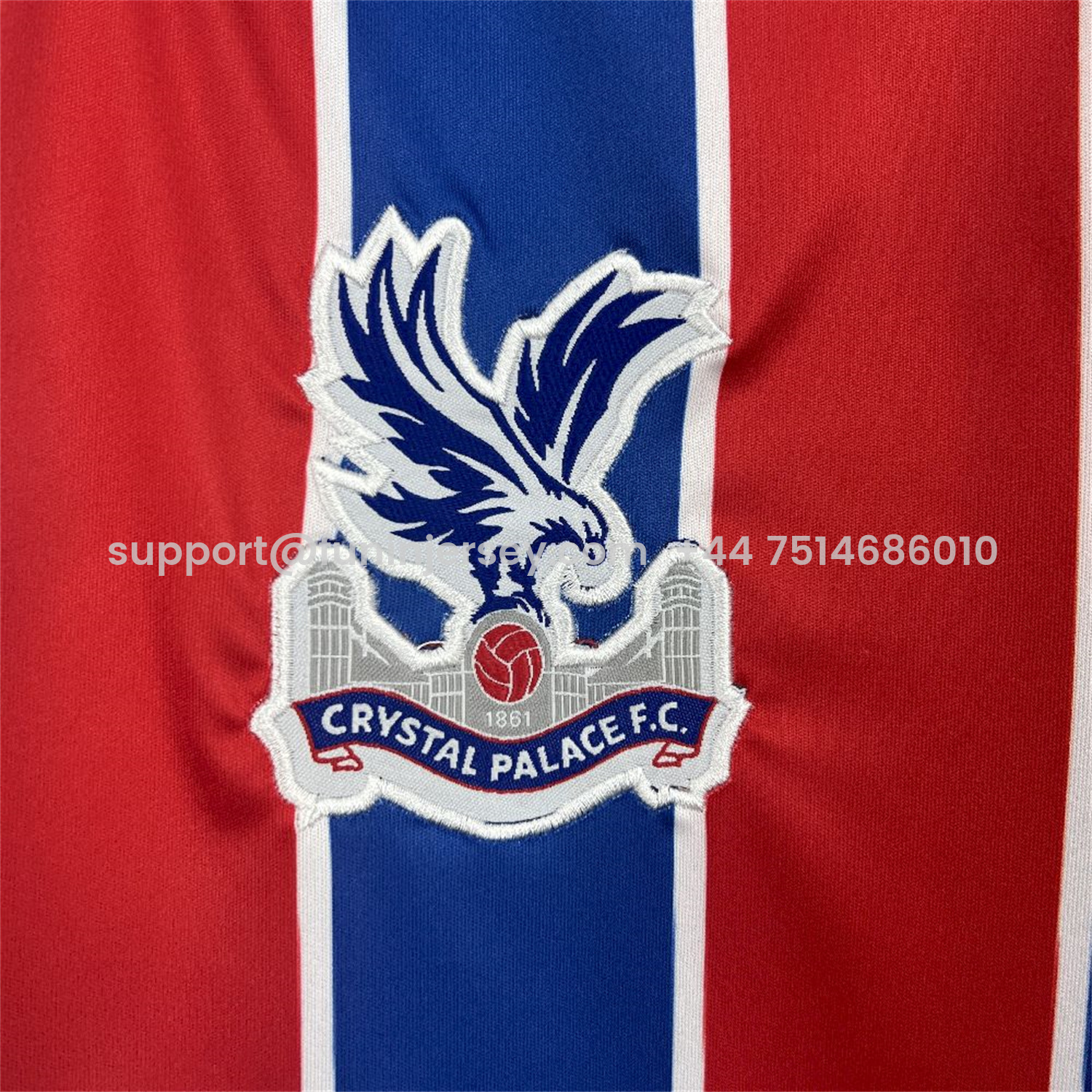 Funinjersey-Crystal Palace 25-26 Home Jersey - Fans Version