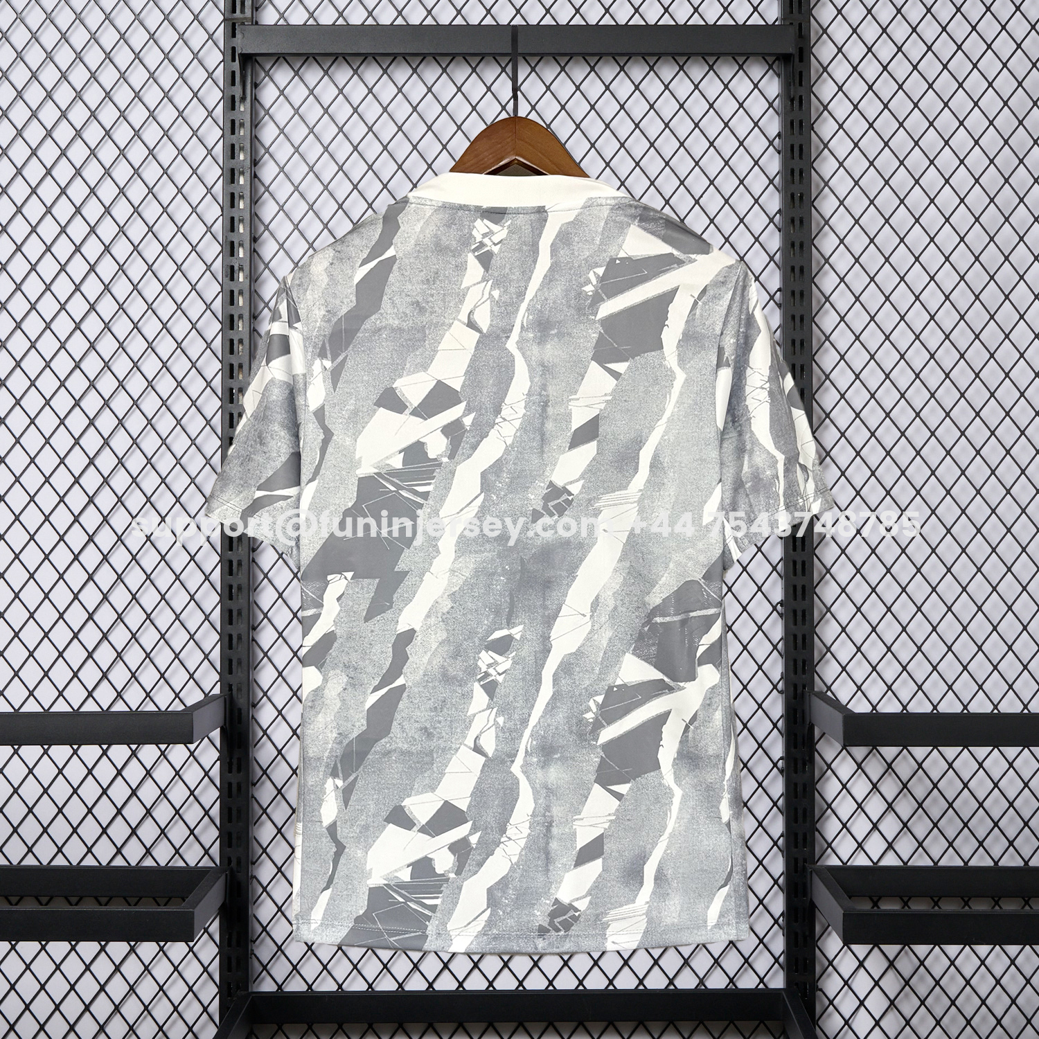 Funinjersey-Vasco da Gama 26-27 Grey Pre-Match Training Jersey - Fans Version