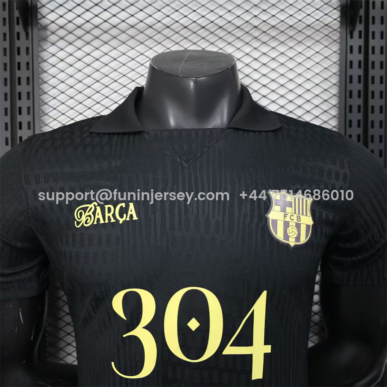 Funinjersey-Barcelona 25-26 304 Black Special Jersey - Player Version