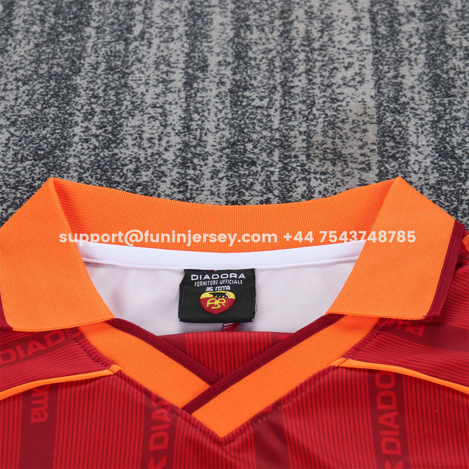 Funinjersey-Retro Roma 1999-00 Home Kids Kit