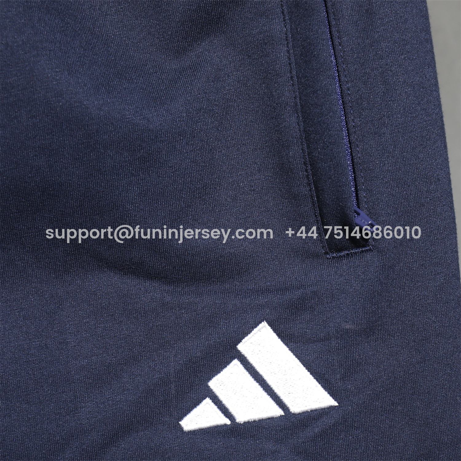 Funinjersey-Real Madrid 25-26 Pure Color Training Hoodie Set - Deep Blue Hoodie and Deep Blue Pants