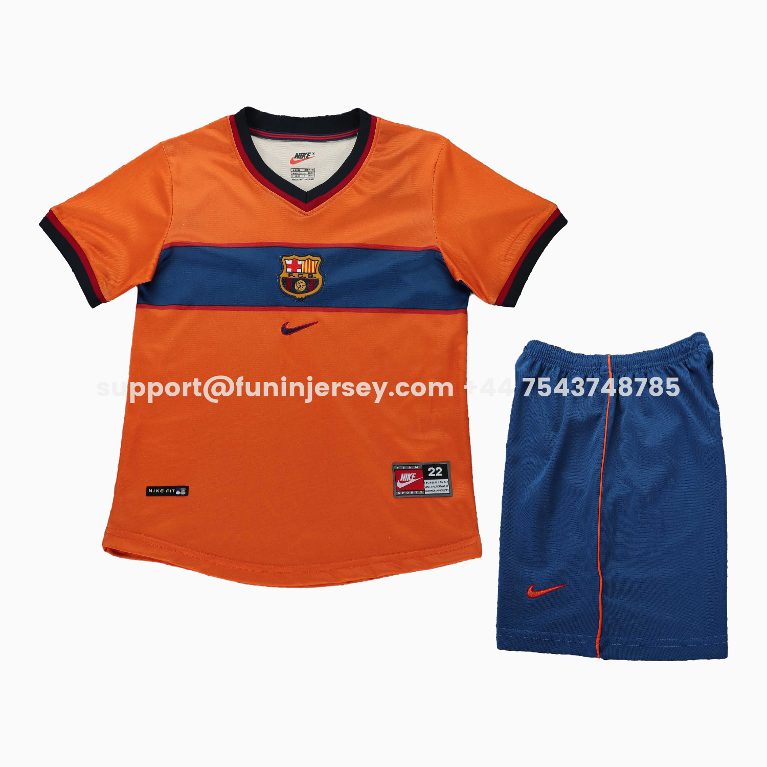 Funinjersey-Retro Barcelona 1998-99 Third Kids Kit
