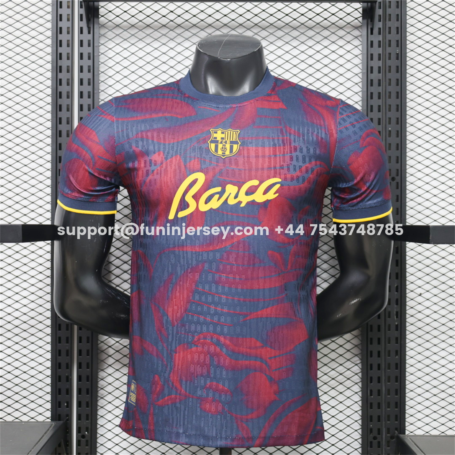 Funinjersey-Barcelona 26-27 Barça Indigo Bloom Special Jersey - Player Version