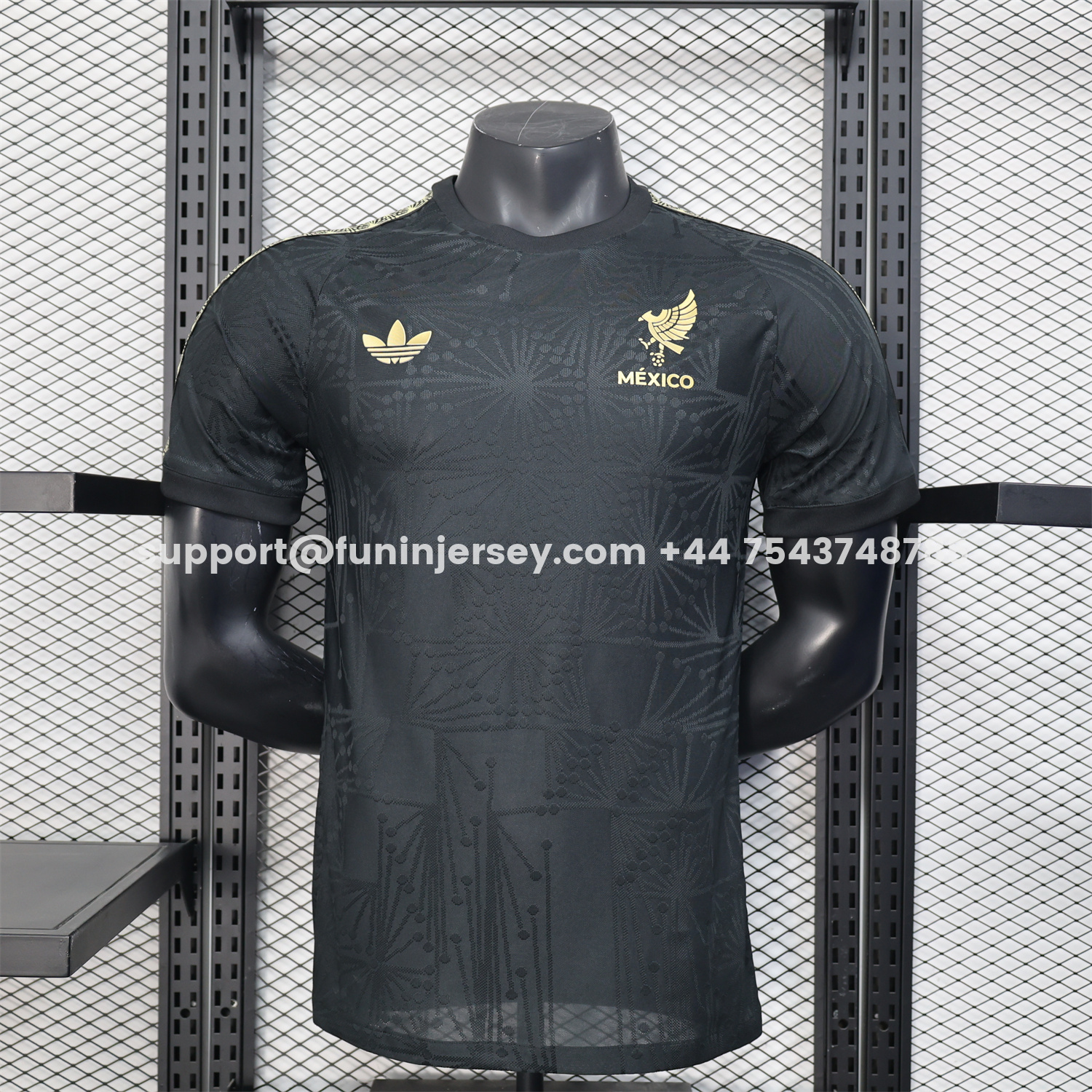 Funinjersey-Mexico 2025 Gold Cup Black Special Edition Jersey - Player Version