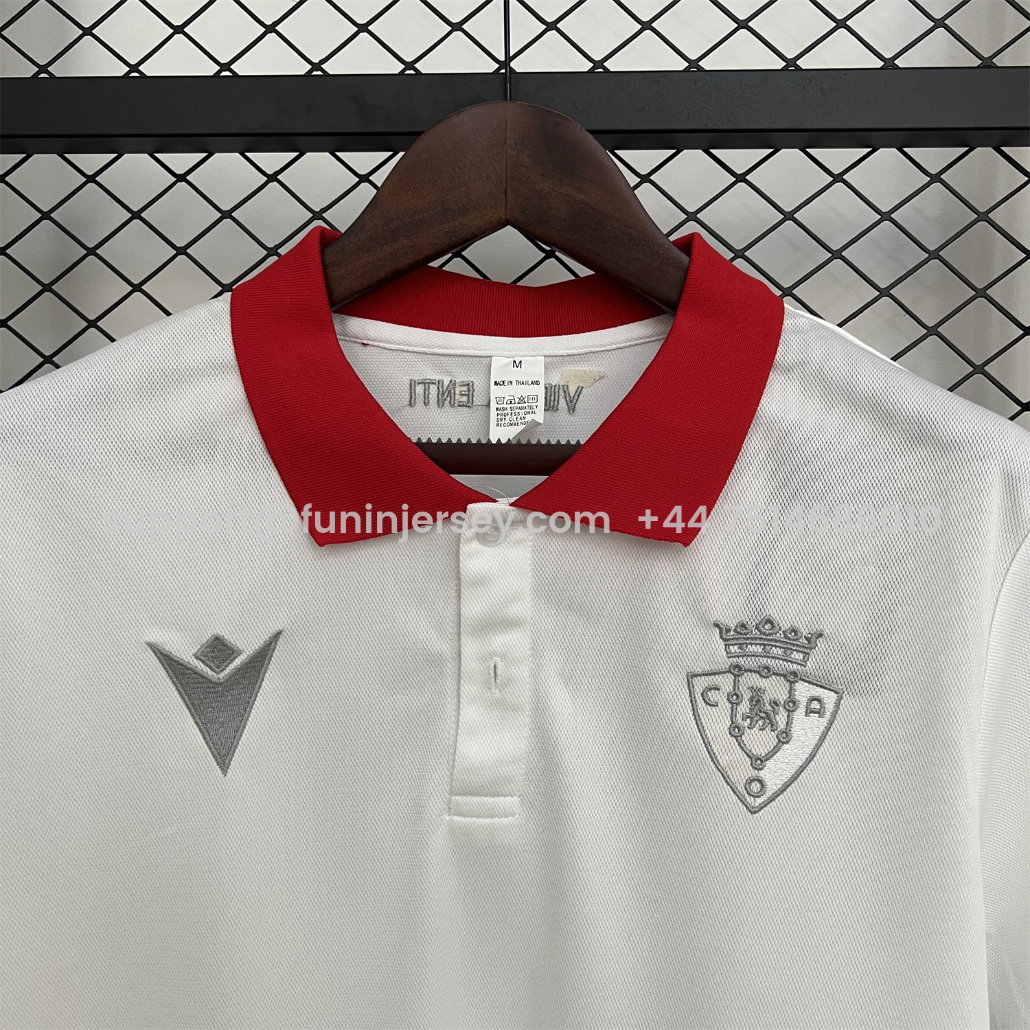 Funinjersey-Osasuna 25-26 White Special Polo Jersey - Fans Version