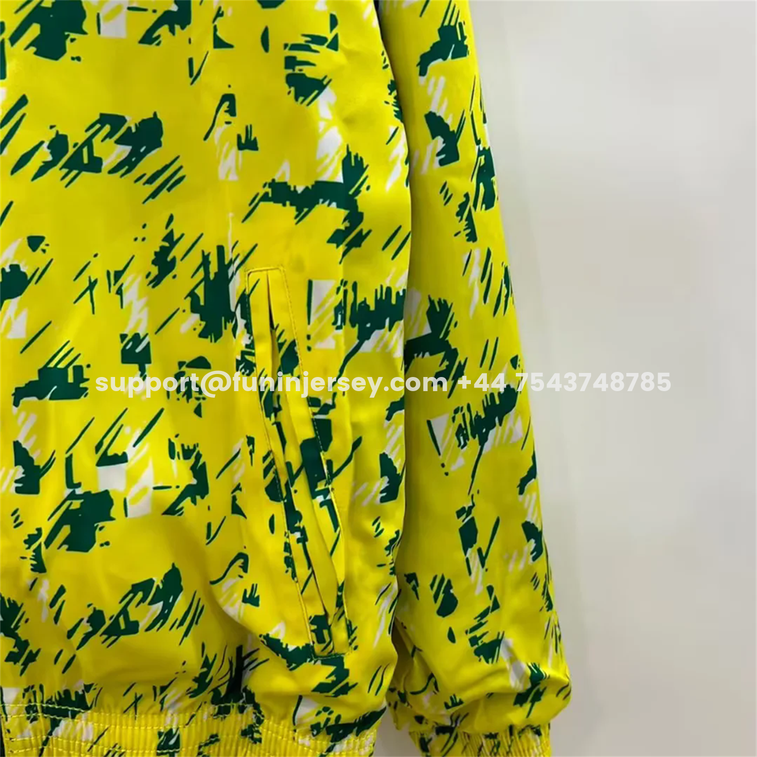 Funinjersey-Real Betis 25-26 Double Sided Reversible Windbreaker - Green & Yellow