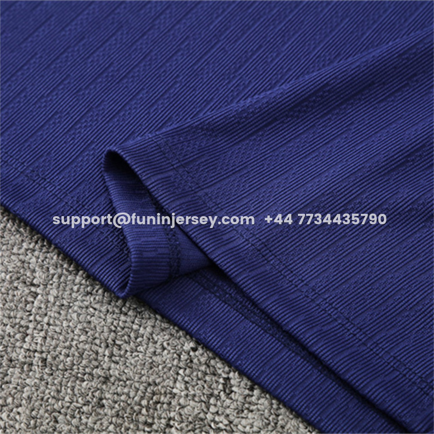 Funinjersey-Barcelona 25-26 Long Sleeve Training Set - Royal Blue Top Orange Sponsor & Royal Blue Pants