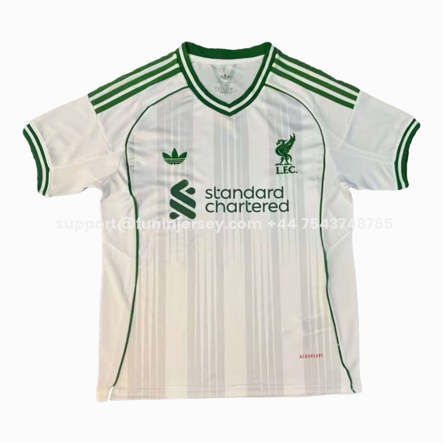Funinjersey-Liver.pool 25-26 Green Lines White Special Jersey - Fans Version
