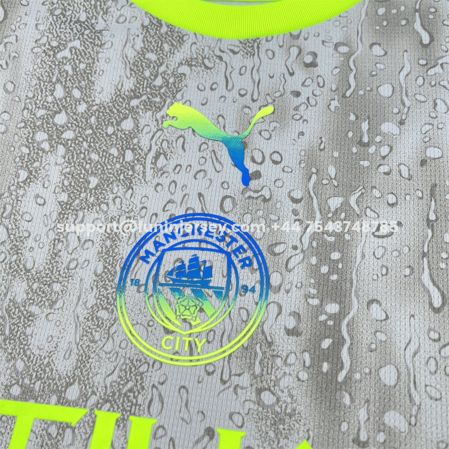 Funinjersey-Manchester City 25-26 Third Grey Jersey - Fans Version