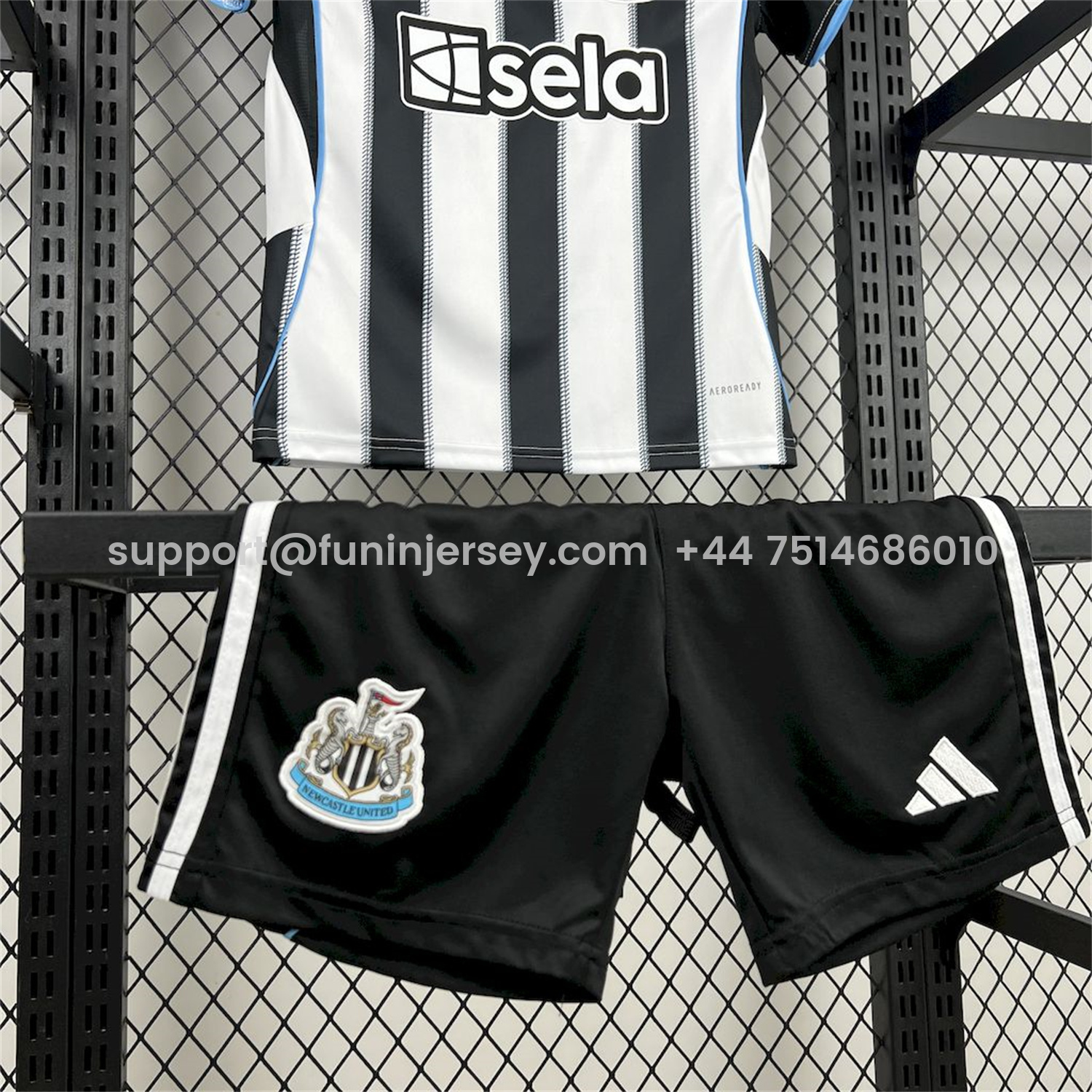 Funinjersey-Newcastle United 25-26 Home Kids Kit