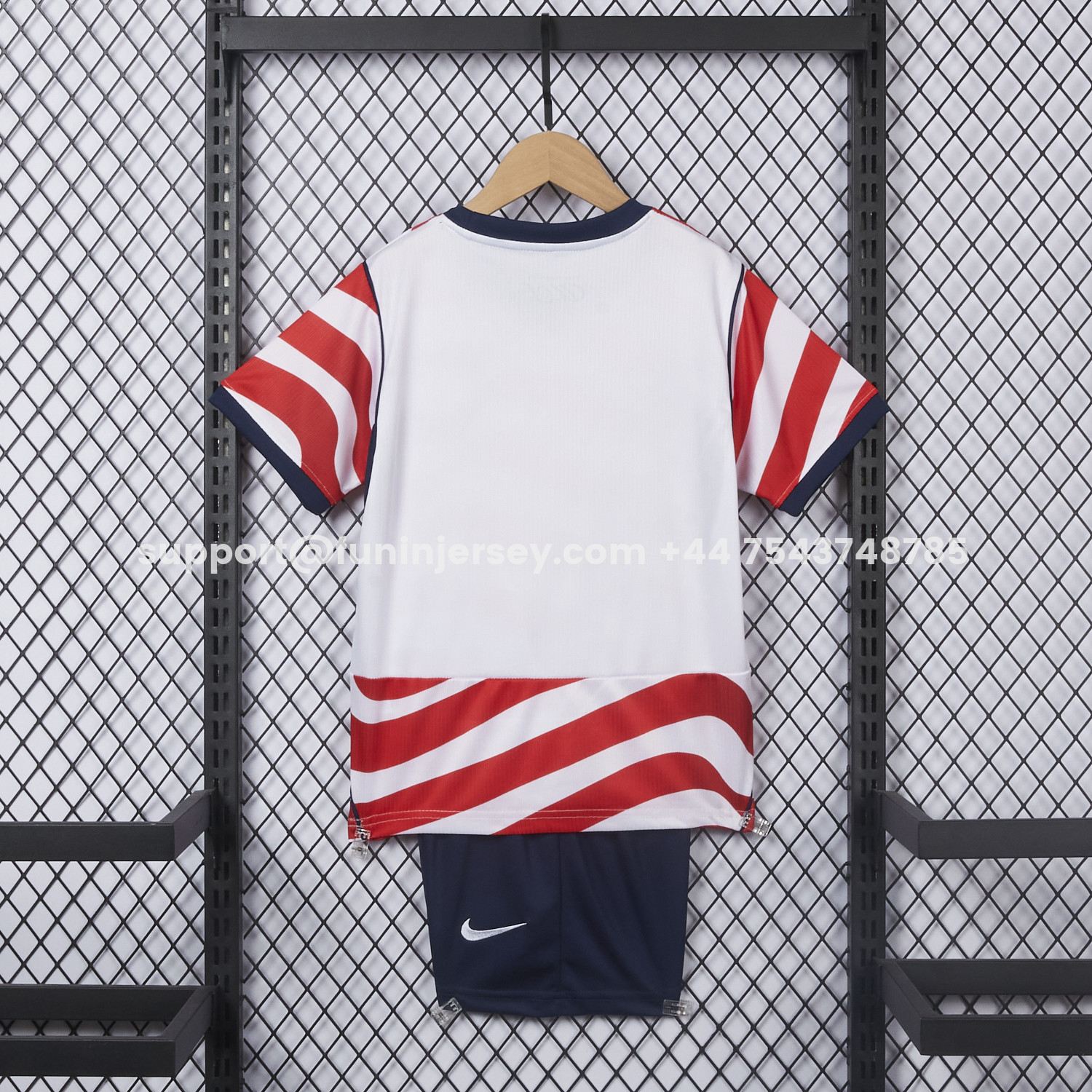 Funinjersey-【Back Blank】United States USA 2026 Home Kids Kit