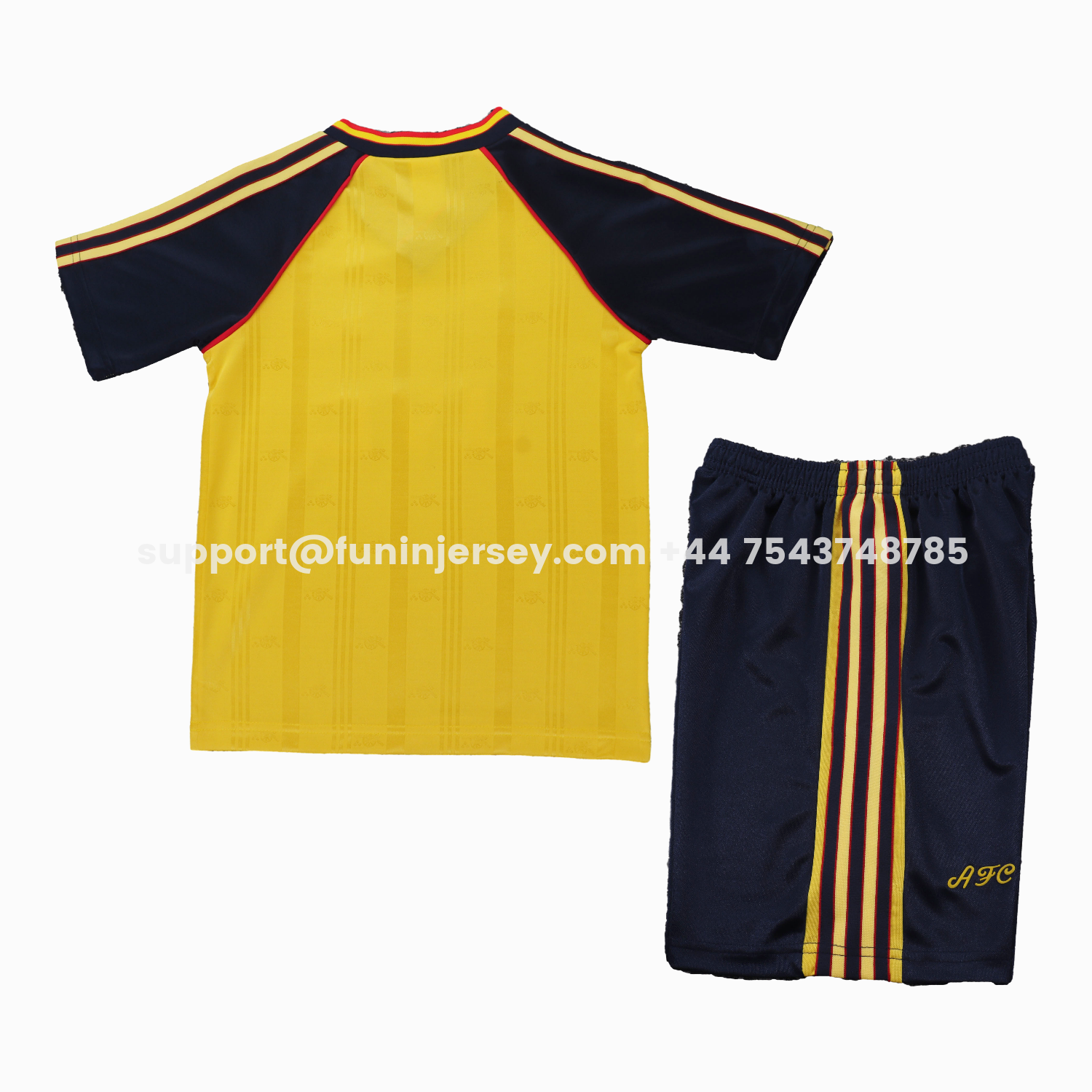 Funinjersey-Retro Arsenal 1988-90 Away Kids Kit