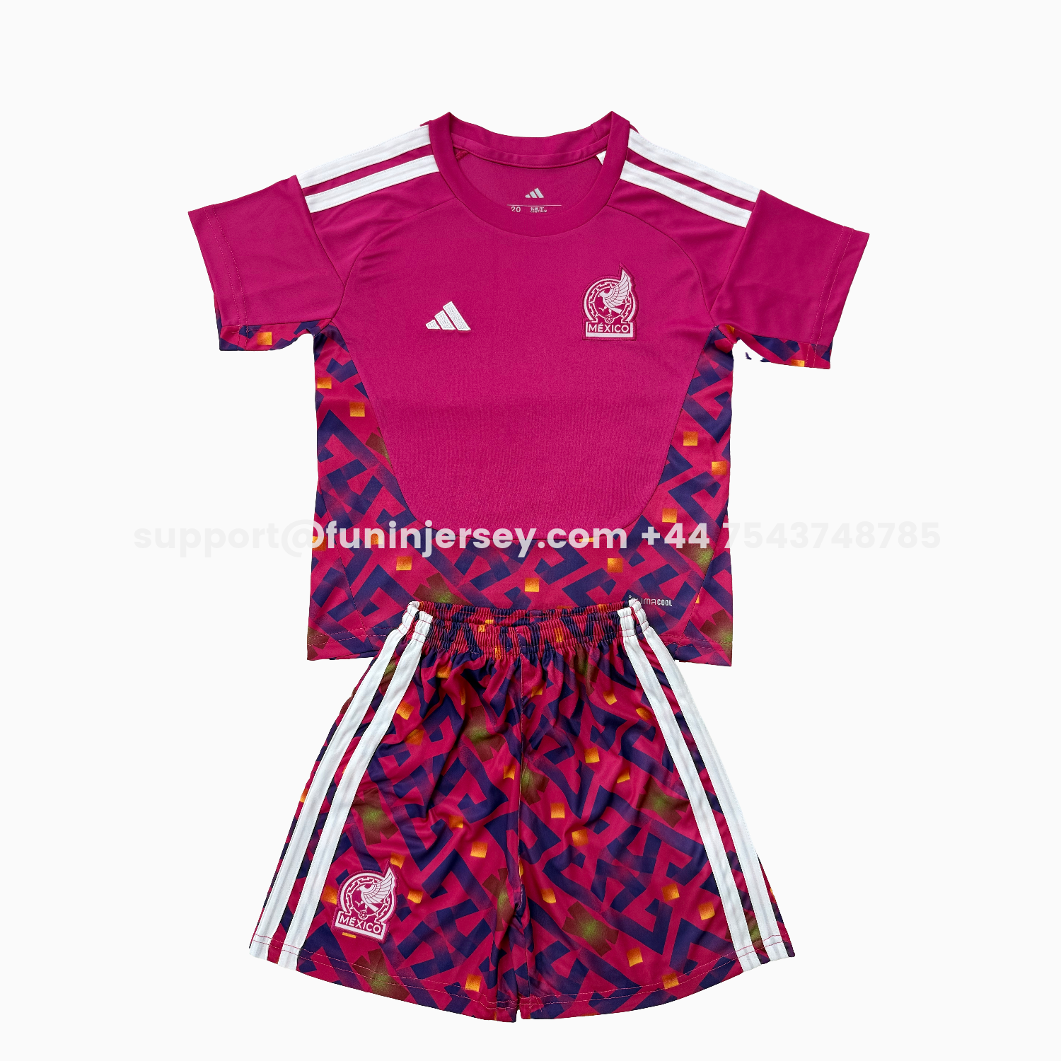 Funinjersey-Mexico 2026 Goalkeeper Pink Men's Adult Jersey Set - Fans Version