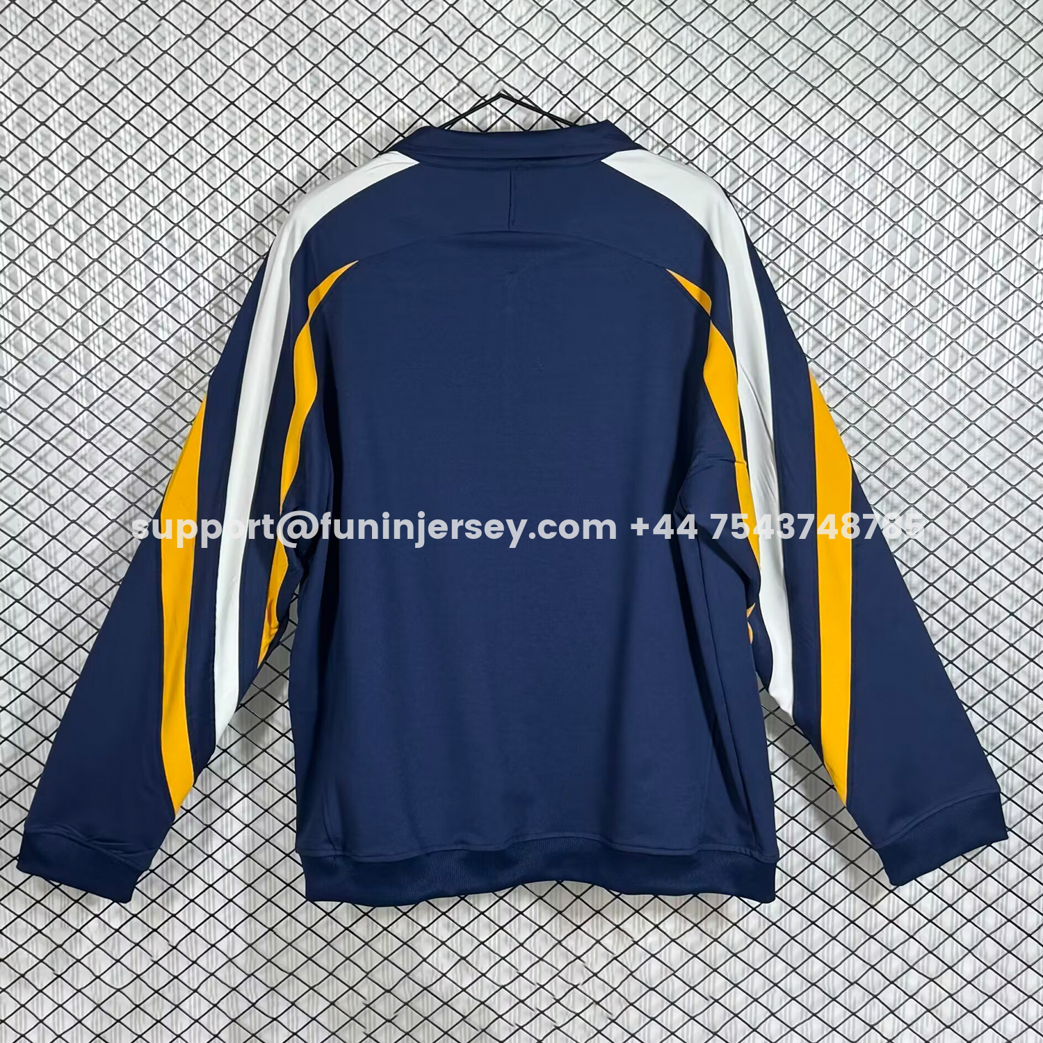 Funinjersey-Real Madrid 25-26 Windbreaker Jacket - Blue And Yellow
