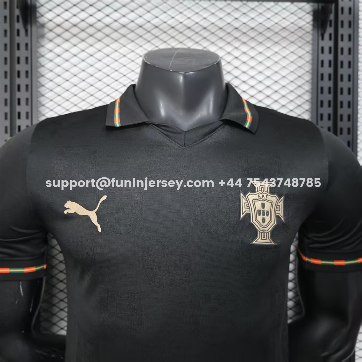 Funinjersey-Portugal 2026 Away Black Jersey - Player Version